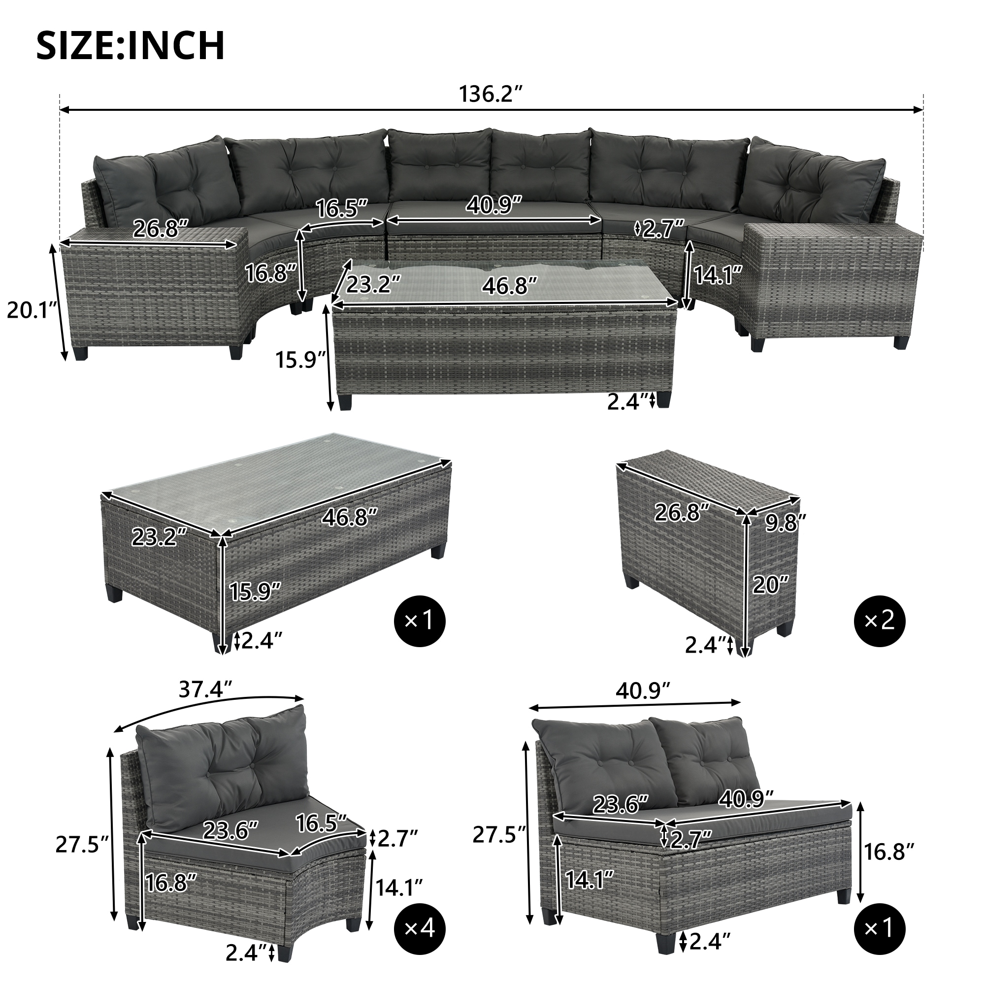 ModernLuxe L-FG201215AAE Patio-Sofas-Daybeds - View #6