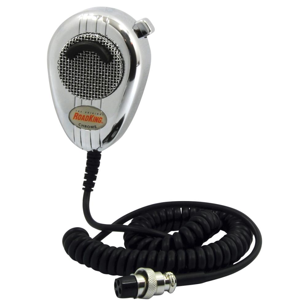 Roadking Roadking 4 Pin Dynamic Noise Canceling Cb Microphone Chrome At 