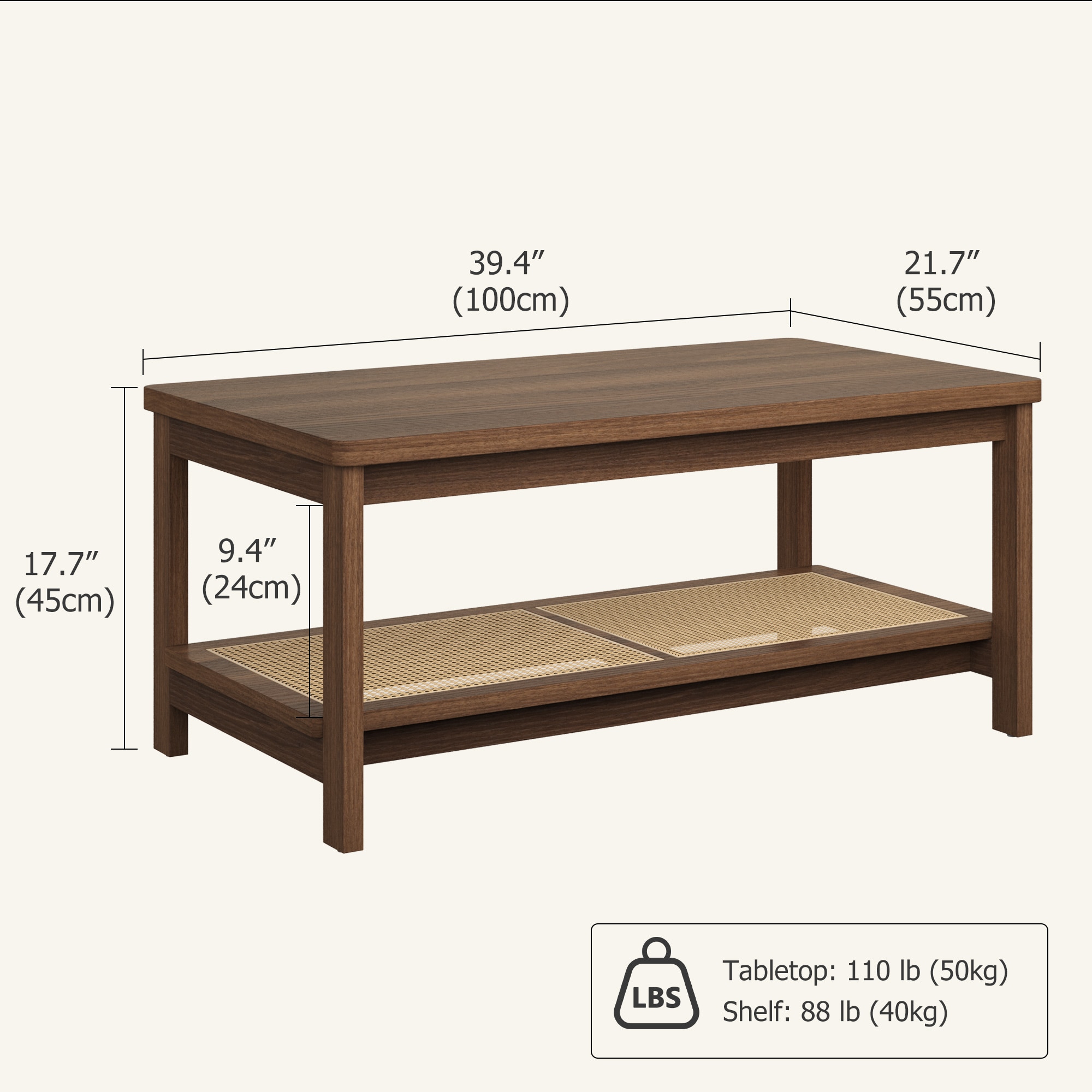 Garvee WYR-PHK-38CNY4HC Coffee-Tables - View #2