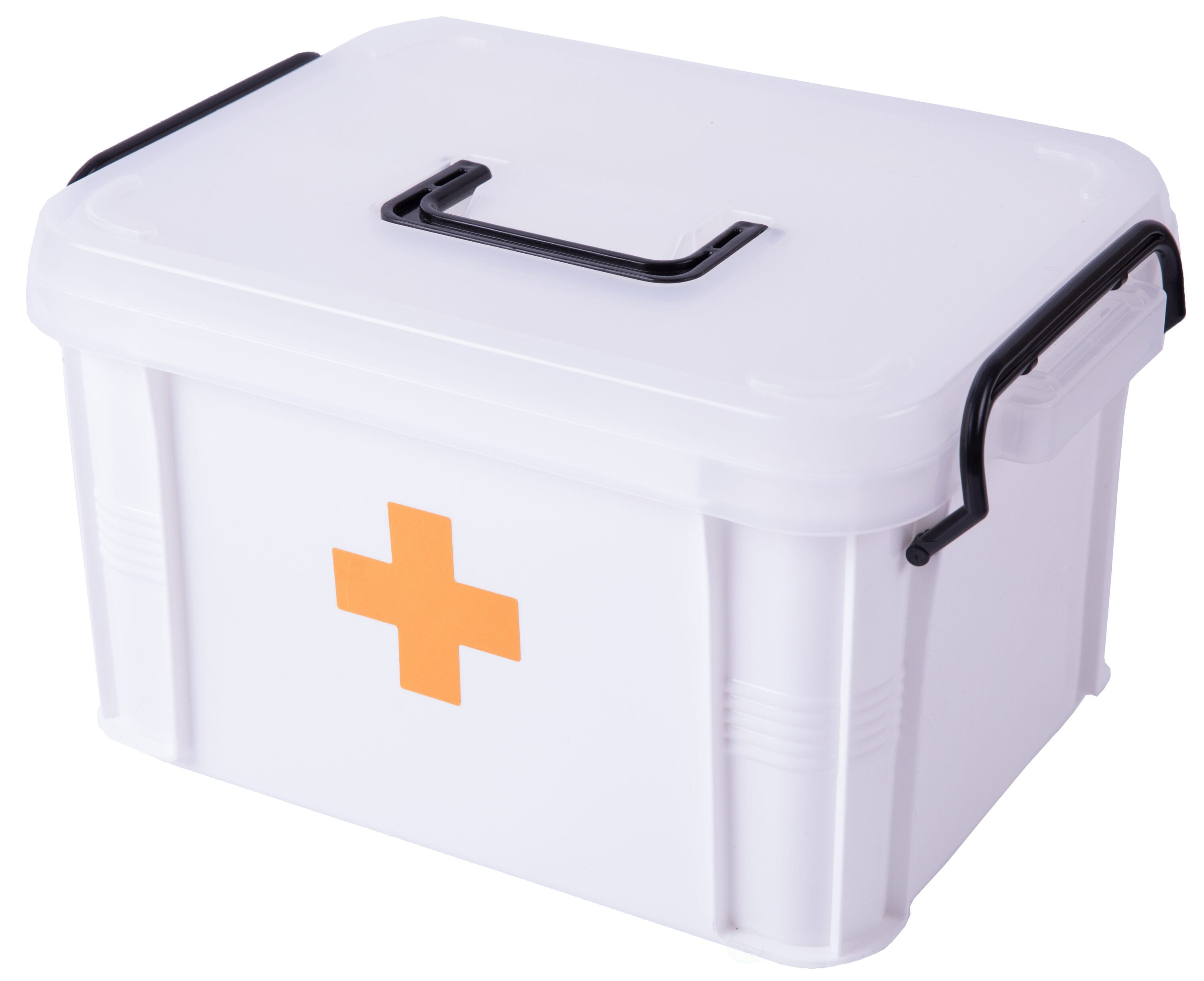 Basicwise QI003441 ( 8.9-in W x 5.2-in H x 6.7-in D ) White Plastic Stackable Bin