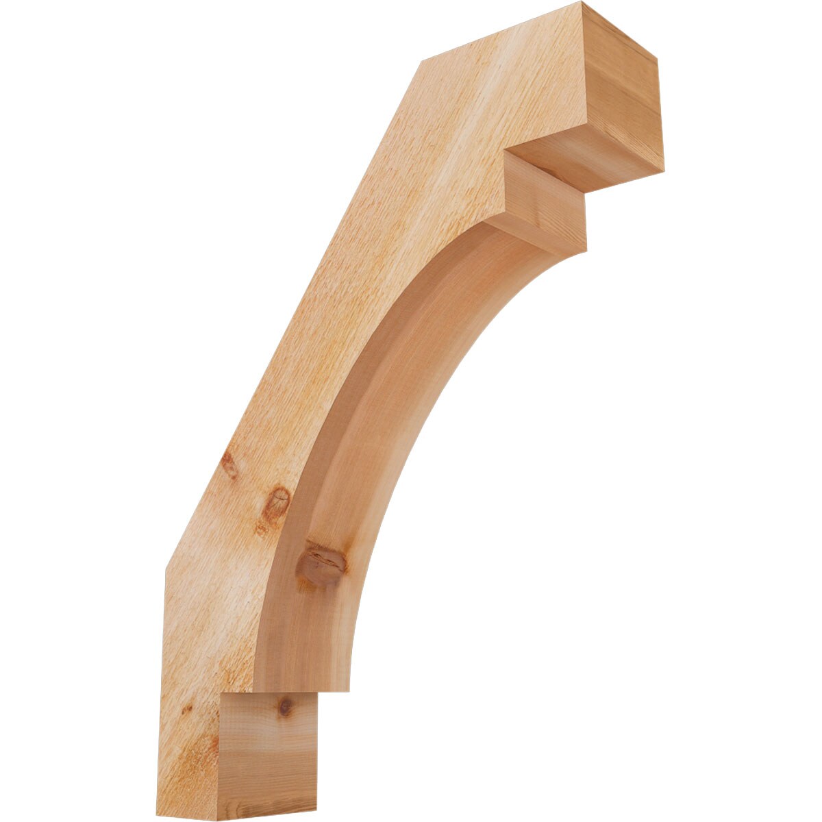 Ekena Millwork BRC06X22X30MRC00RWR 6-in x 22-in x 30-in Western Red Cedar Unfinished Wood Merced Rough Sawn Knee Brace