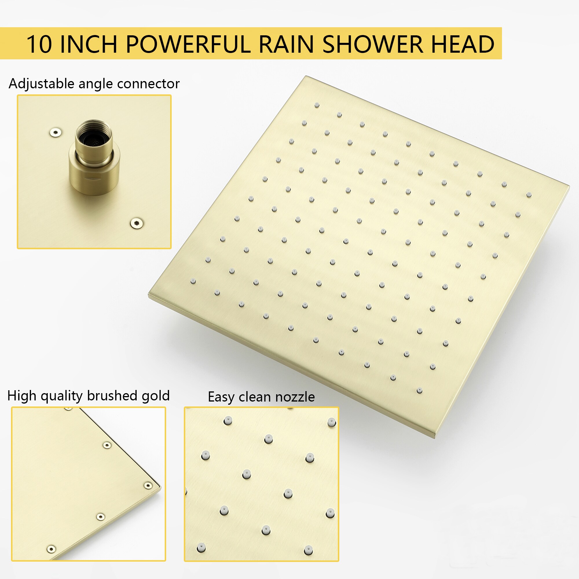 CASAINC WF-N96101CP-10 Showerhead-Bar-Panels - View #7