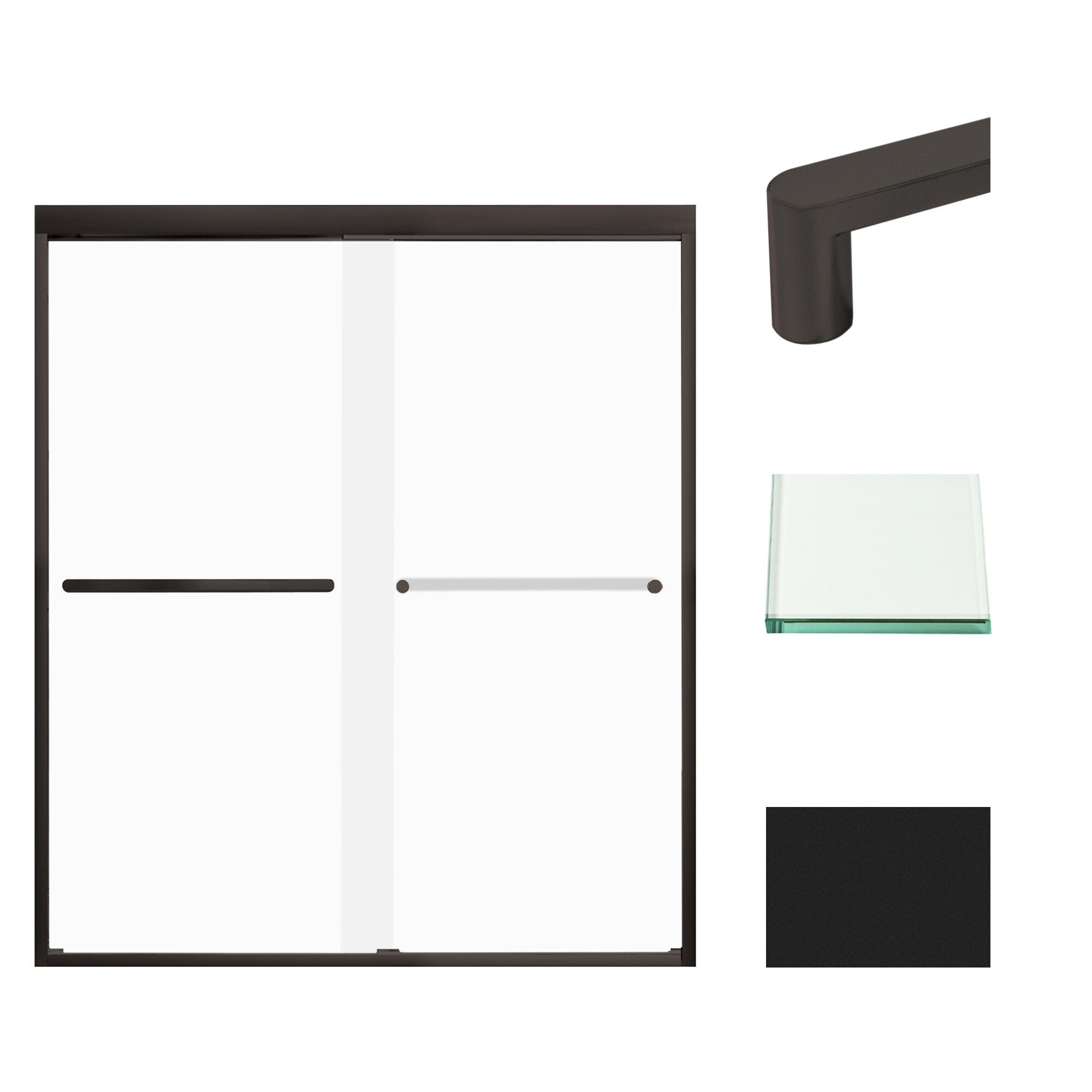 Transolid FBPT607008F-R-MB Shower-Doors - View #2