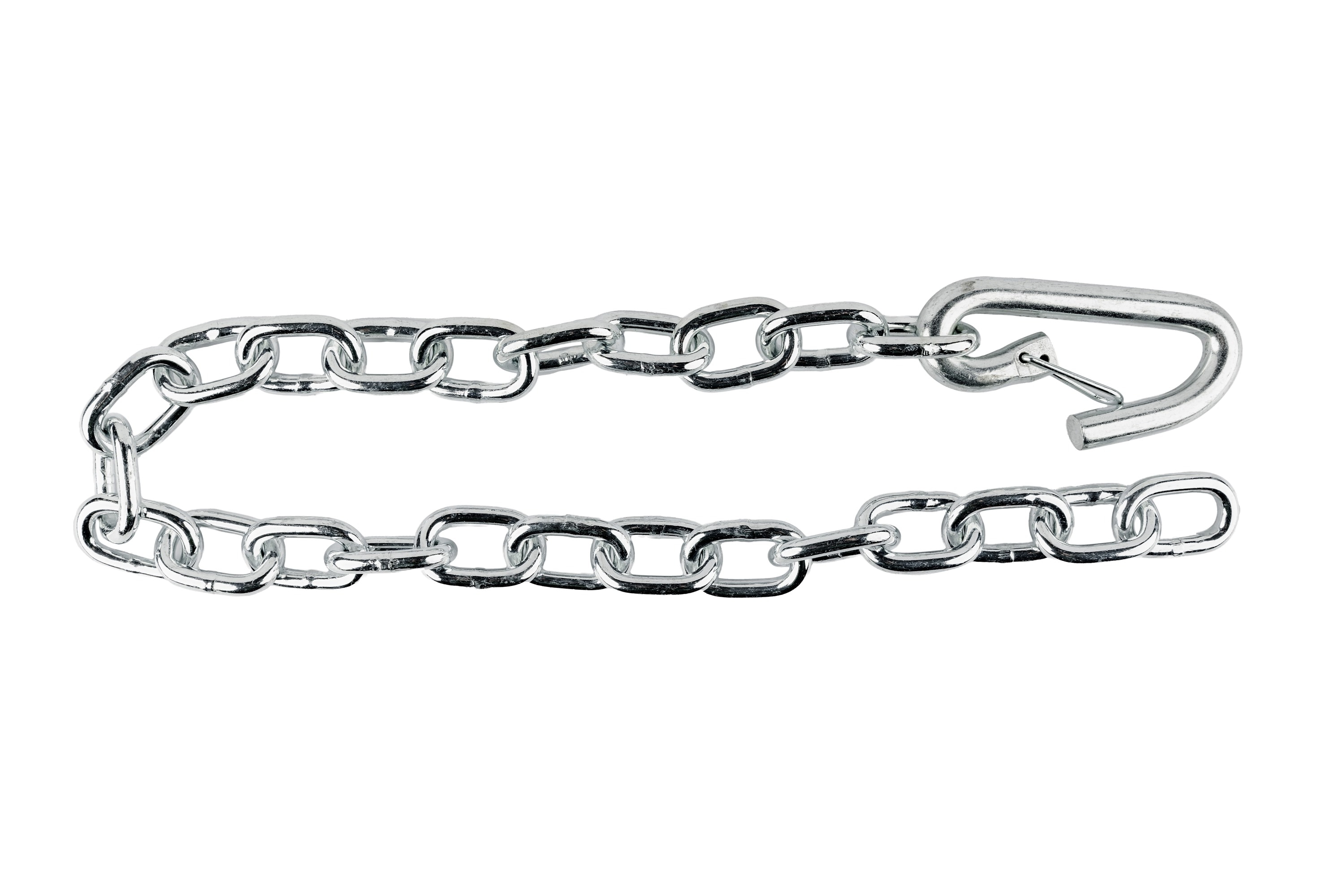 Carry-On Trailer 640T 30-Inch Black Steel Safety Chain with Hook for Trailers - 5,000 lb Weight Capacity