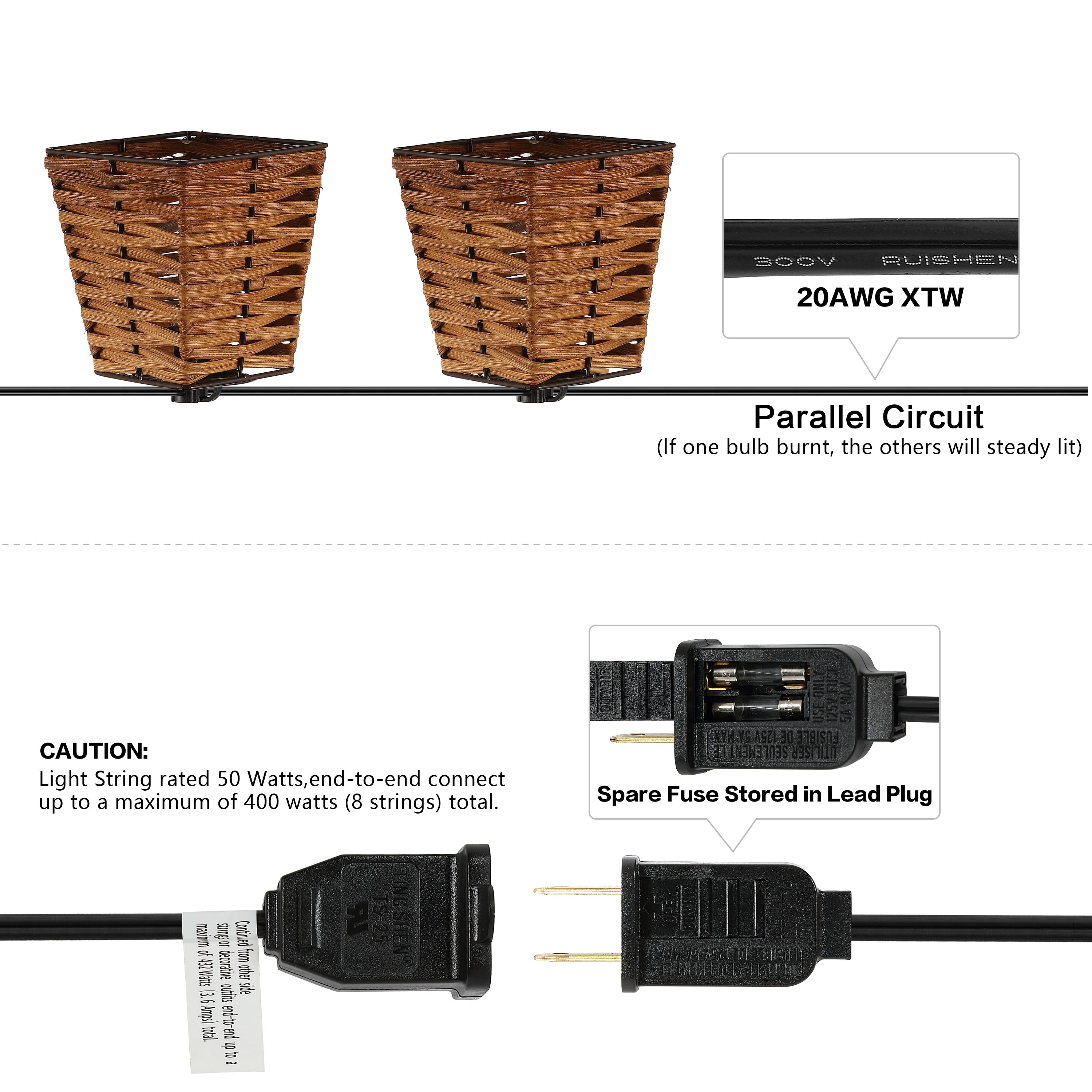 JONATHAN  Y JYL8707A Patio-String-Lights - View #5