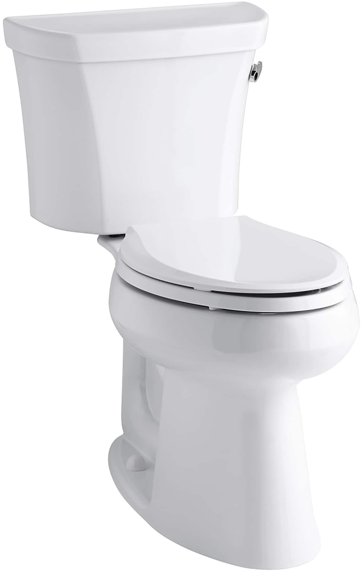 KOHLER Highline White Elongated Chair Height 2-piece WaterSense Toilet ...