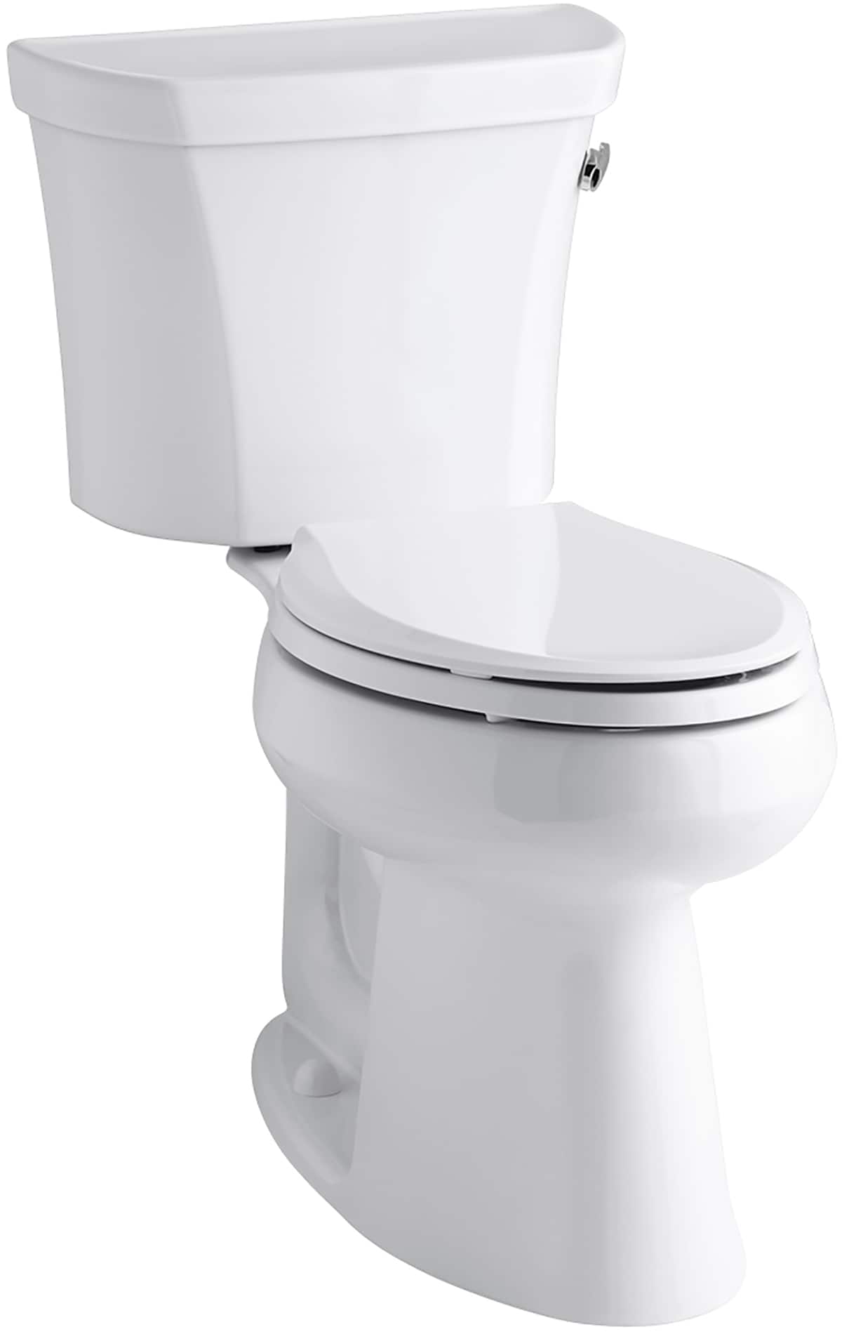 KOHLER 3889-RA-0 Highline White Elongated Chair height 2-piece Toilet 10-in Rough-In WaterSense 1.28 GPF