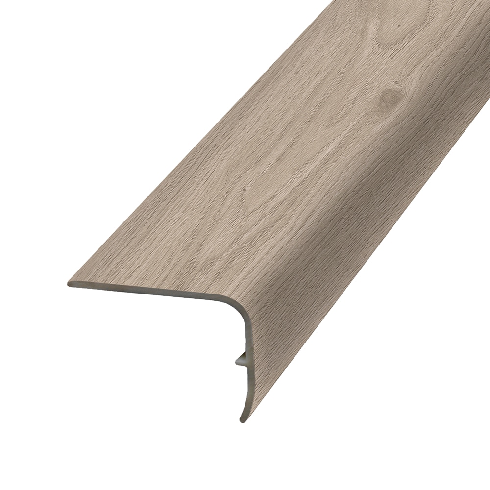 Project Source VSNPL-08174 1.88-in x 78.7-in x 1.32-in Caspian Prefinished Vinyl Overlap Stair Nosing