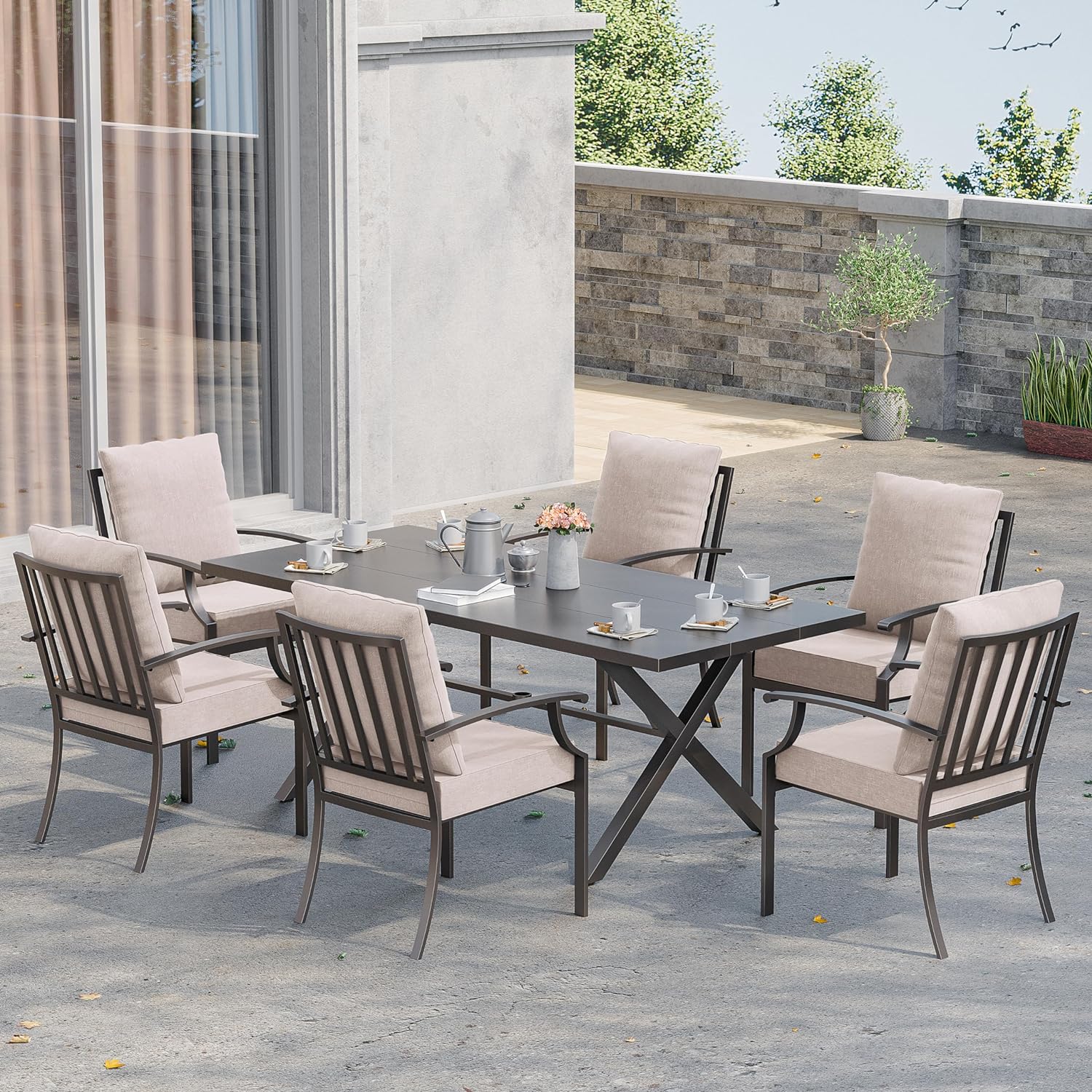 ALAULM LS-6DM-SAND Patio-Dining-Sets - View #2