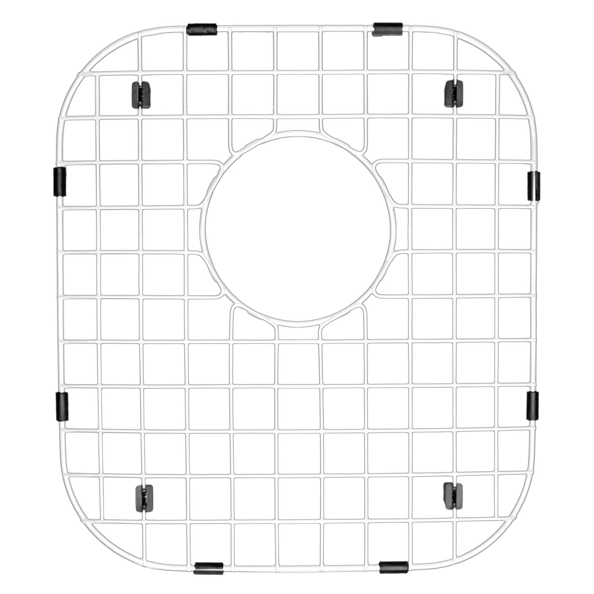 Karran GR-3008 GR-3008 Bottom Grids 13.75-Inches x 11.75-Inches Back center Drain Stainless steel Sink grid