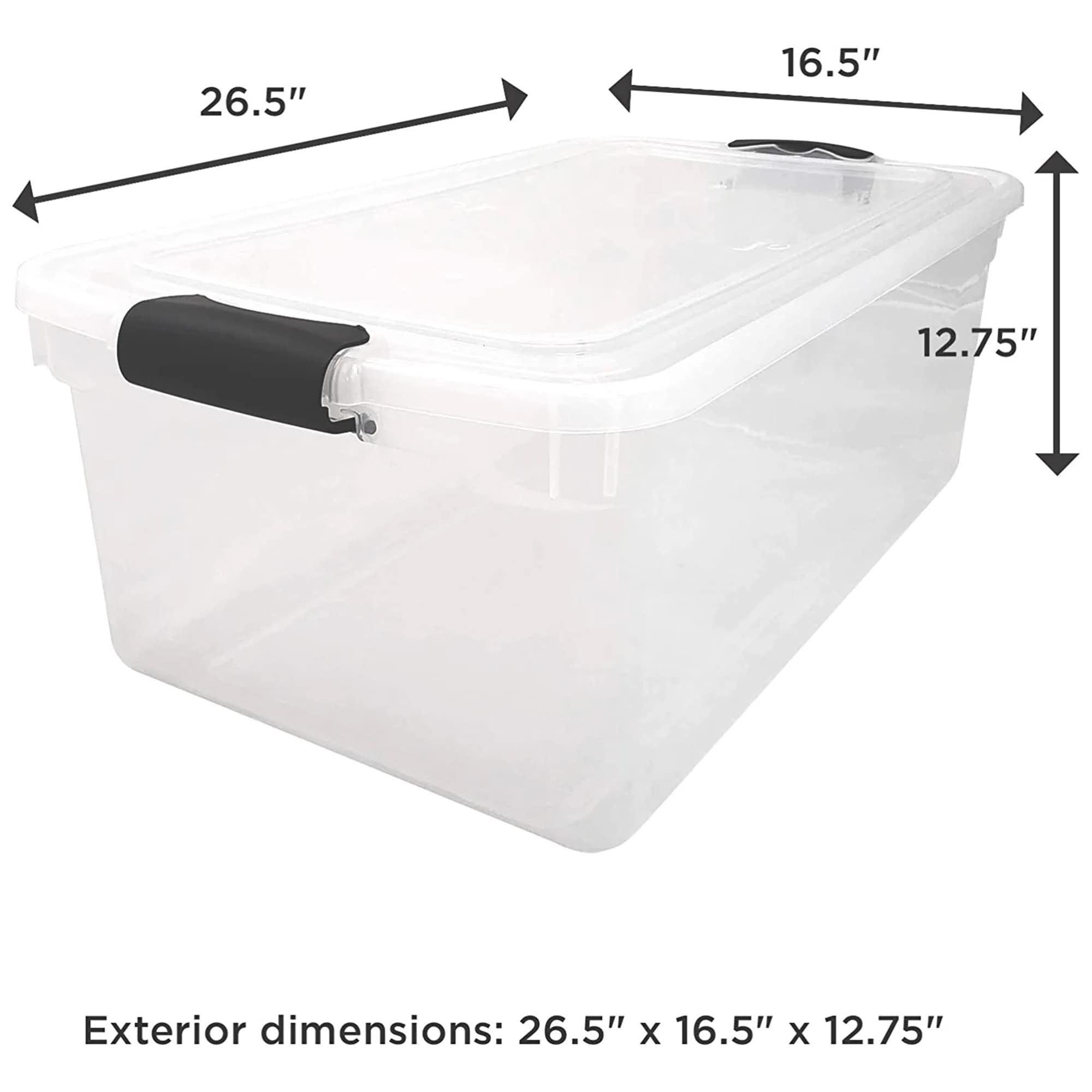 Homz Products 316814 Plastic-Storage-Totes - View #8