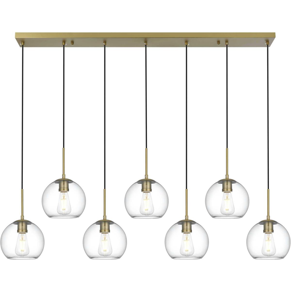 Elegant Lighting 2851816 Living District LD2230SG Baxter Linear Pendant Ceiling Light