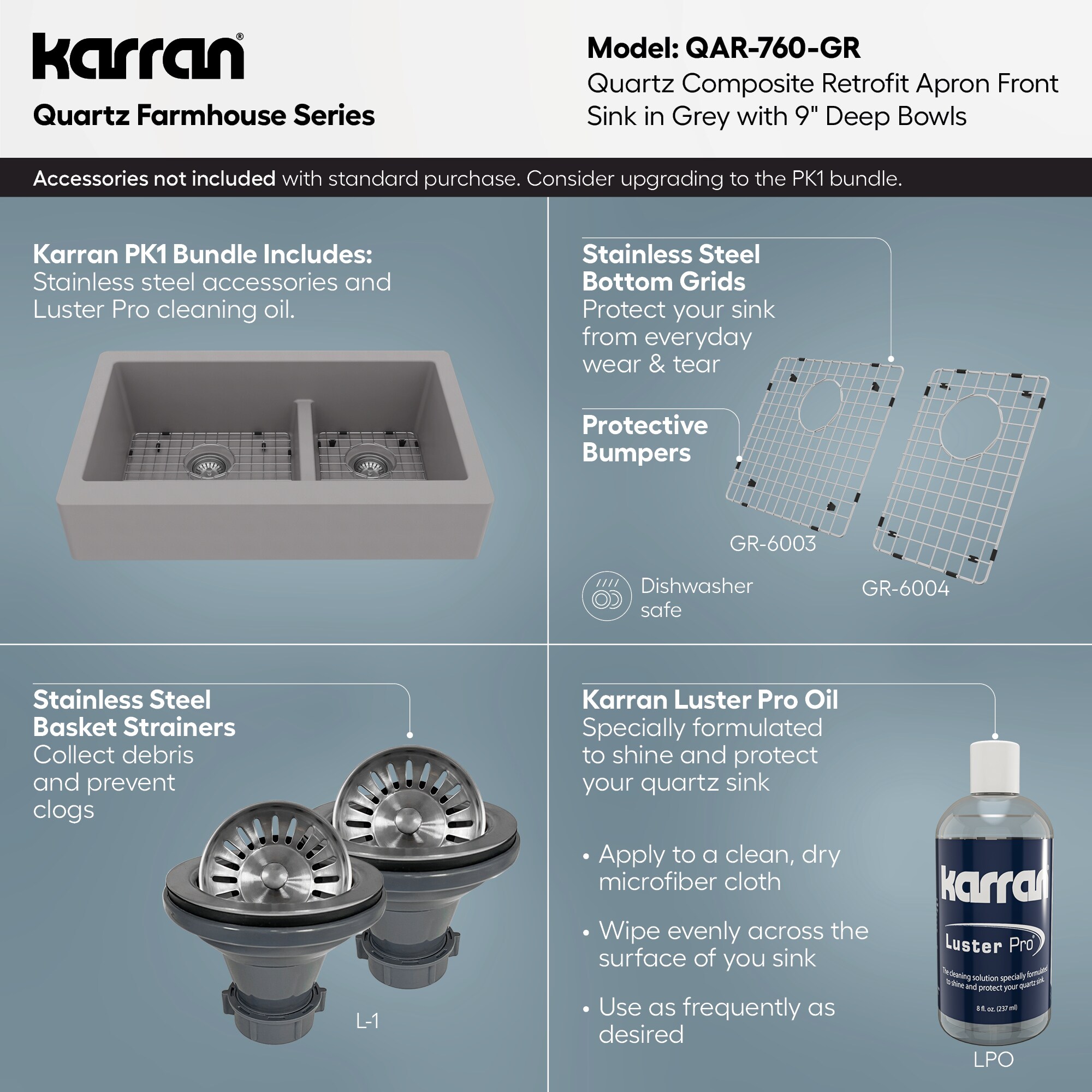 Karran QAR-760-GR Kitchen-Sinks - View #5