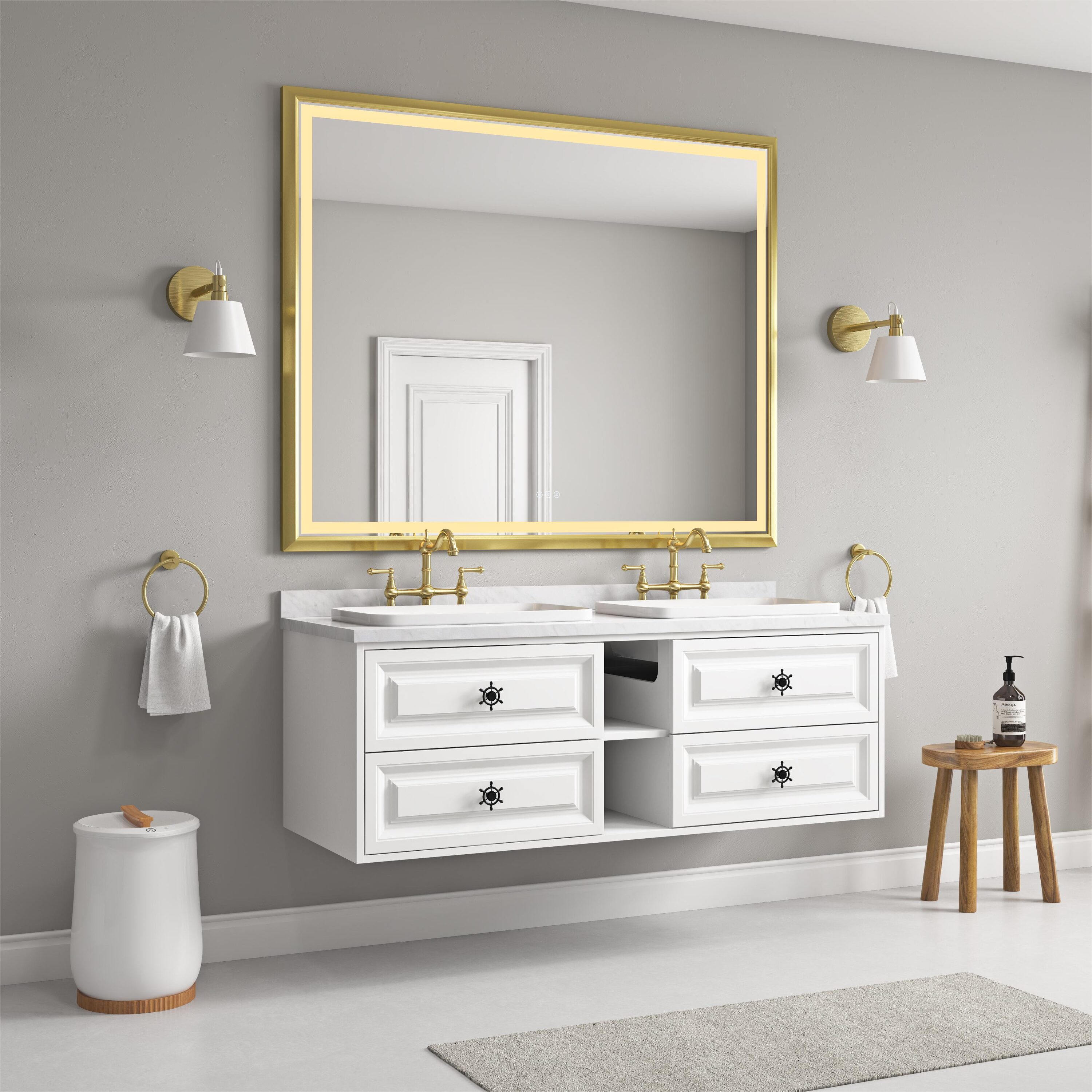 WELLFOR WA-BGF-6048 Framed-Bath-Mirrors - View #3