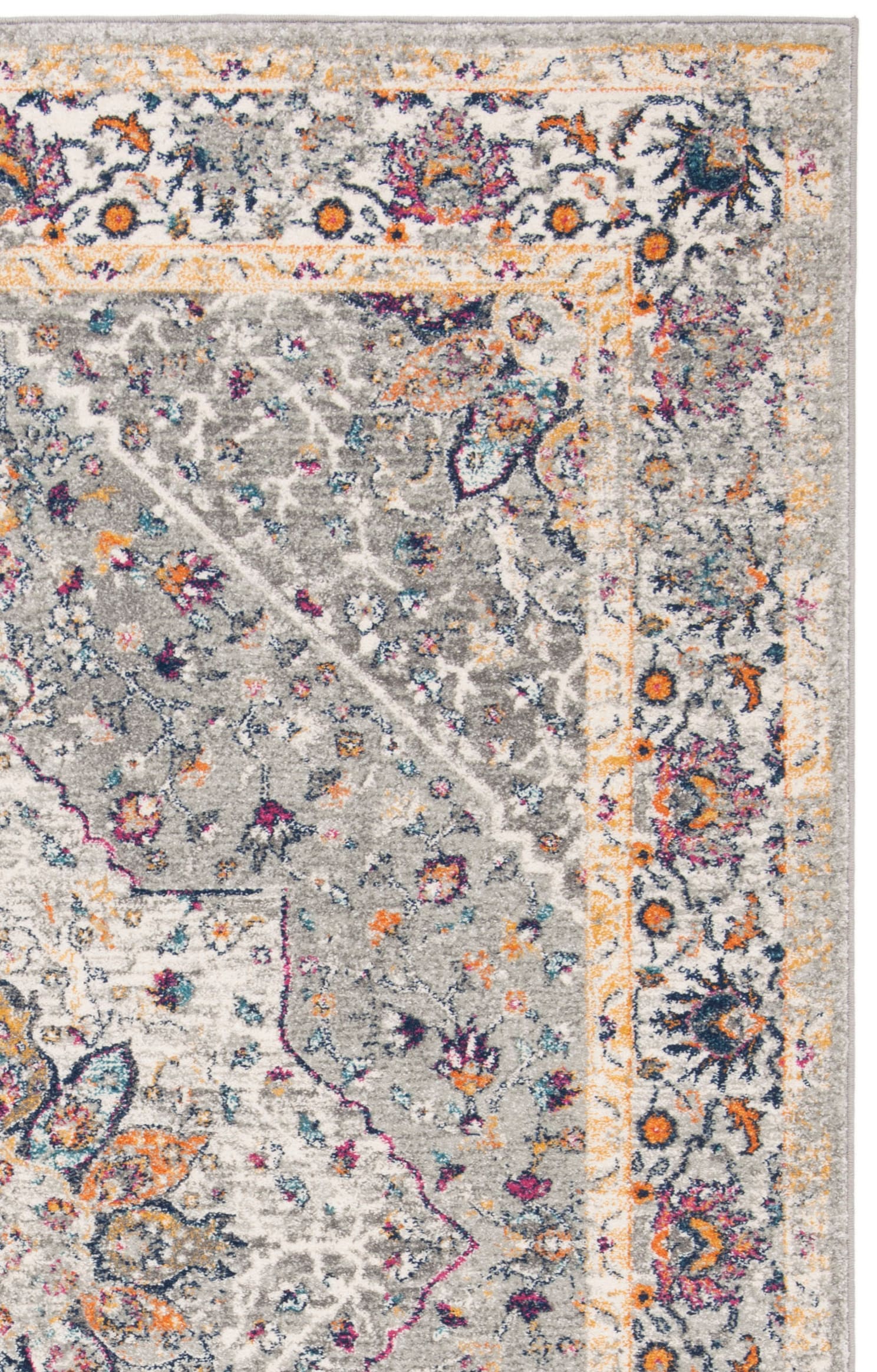 Safavieh 6.6-ft x 6.6-ft Synthetic Gray/Gray Square Indoor Area Rug in ...