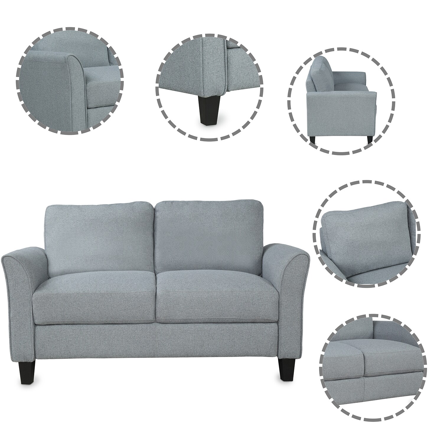 ModernLuxe WF191003AAE Sofas-Loveseats - View #2