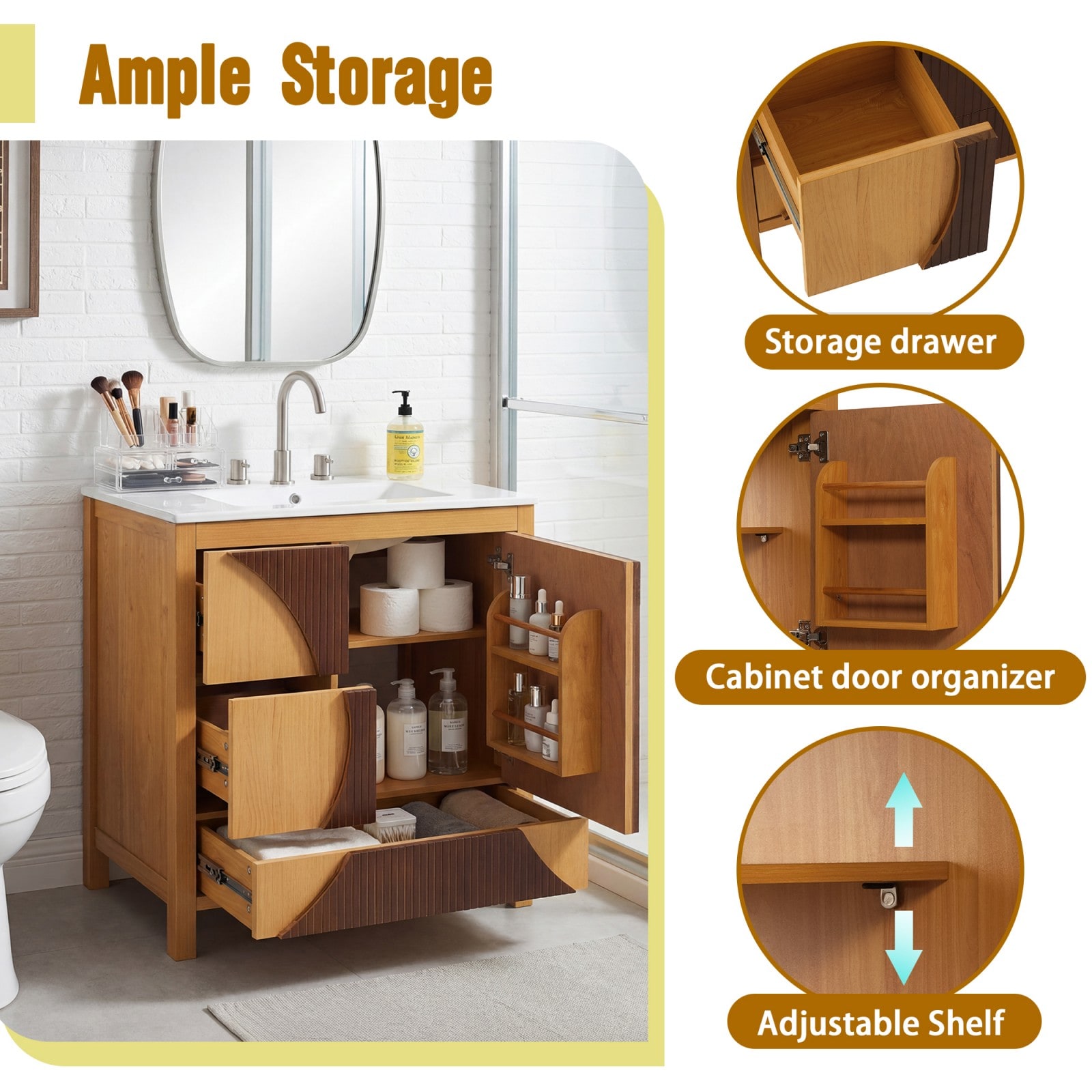 GlasFlength LW-BWC-006 Bathroom-Wall-Cabinets - Thumbnail View #5
