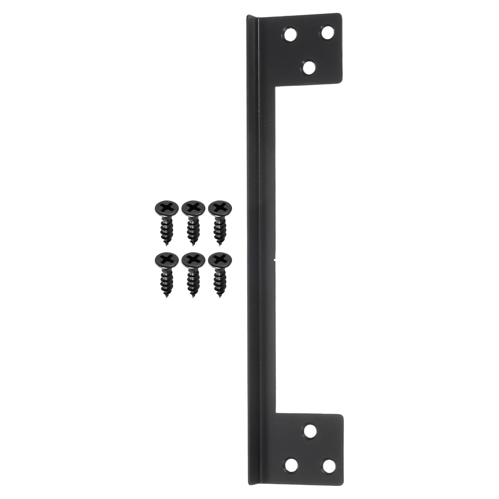 Aoibox  Door latch cover 7 inch stainless steel reinforcement shield plate black for frame gap cover Cover Unit