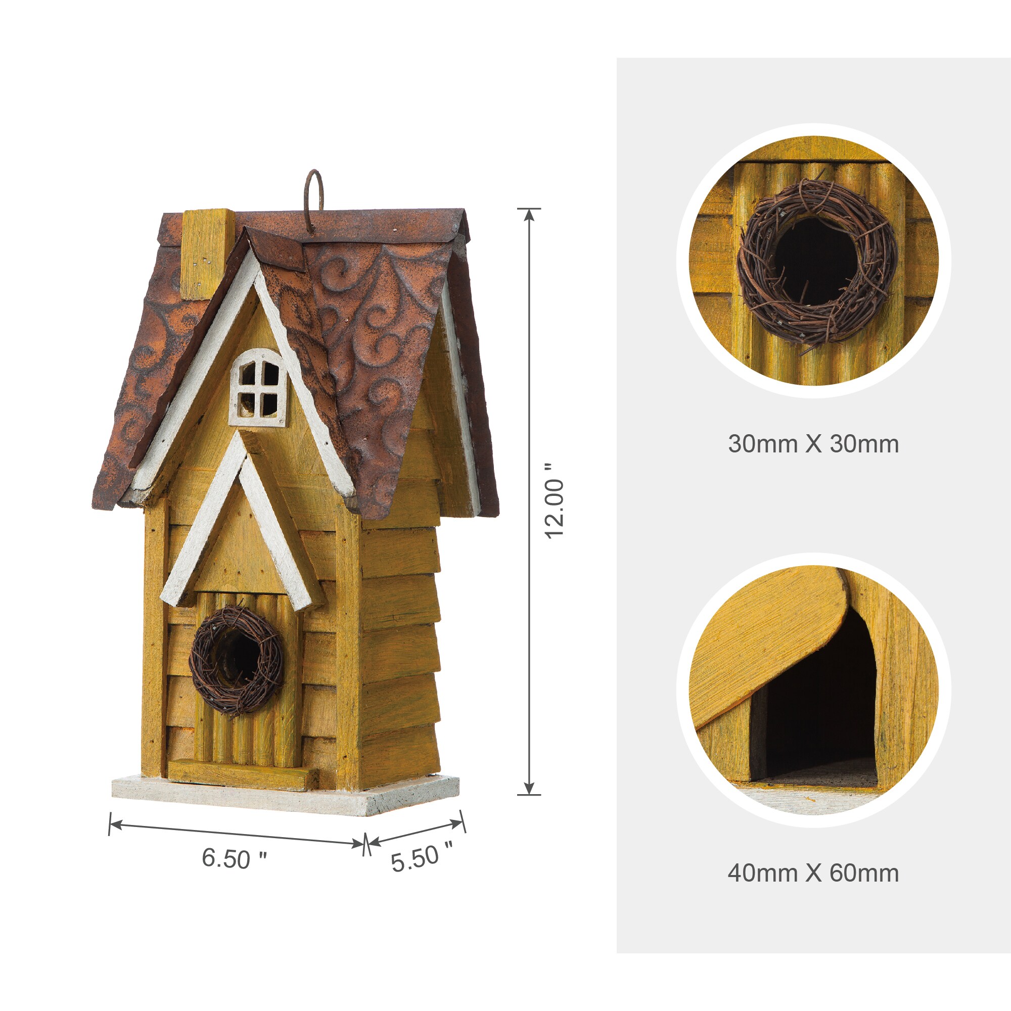 Glitzhome 2003100017 Bird-Houses - View #6