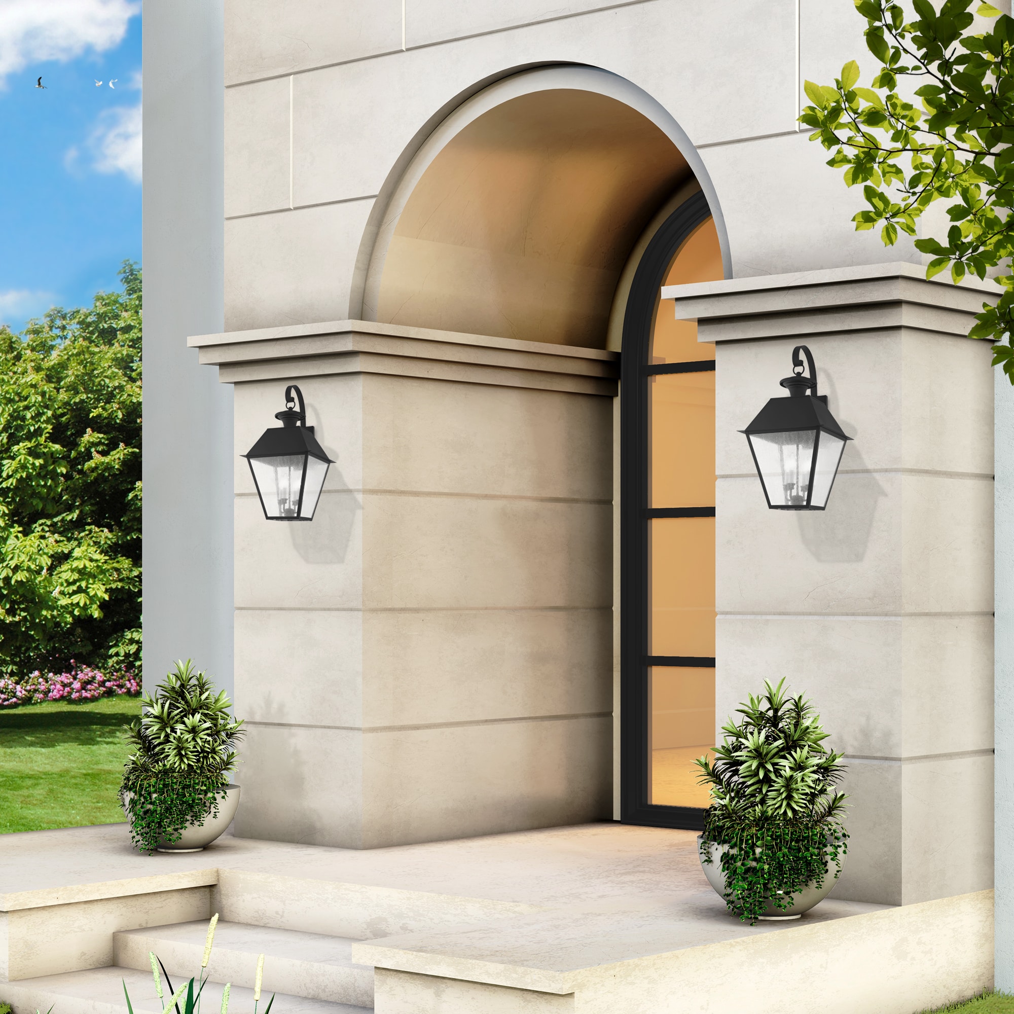 Livex Lighting 2172-04 Outdoor-Wall-Lighting - View #2