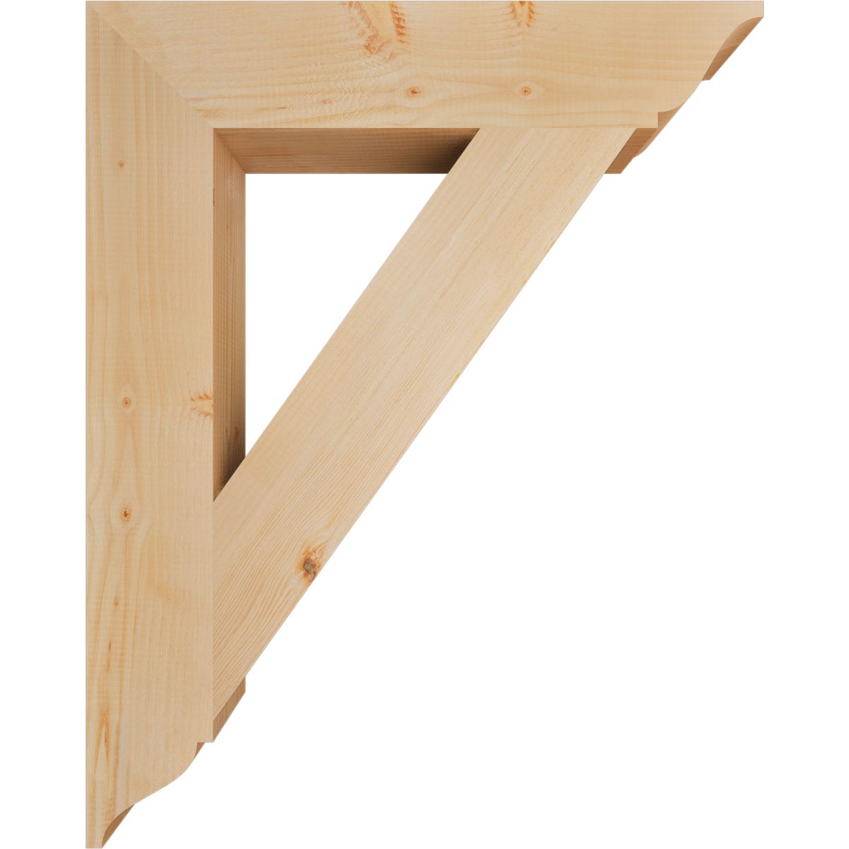 Ekena Millwork BKT06X32X40TRA01SDF Exterior-Brackets-Braces - View #3