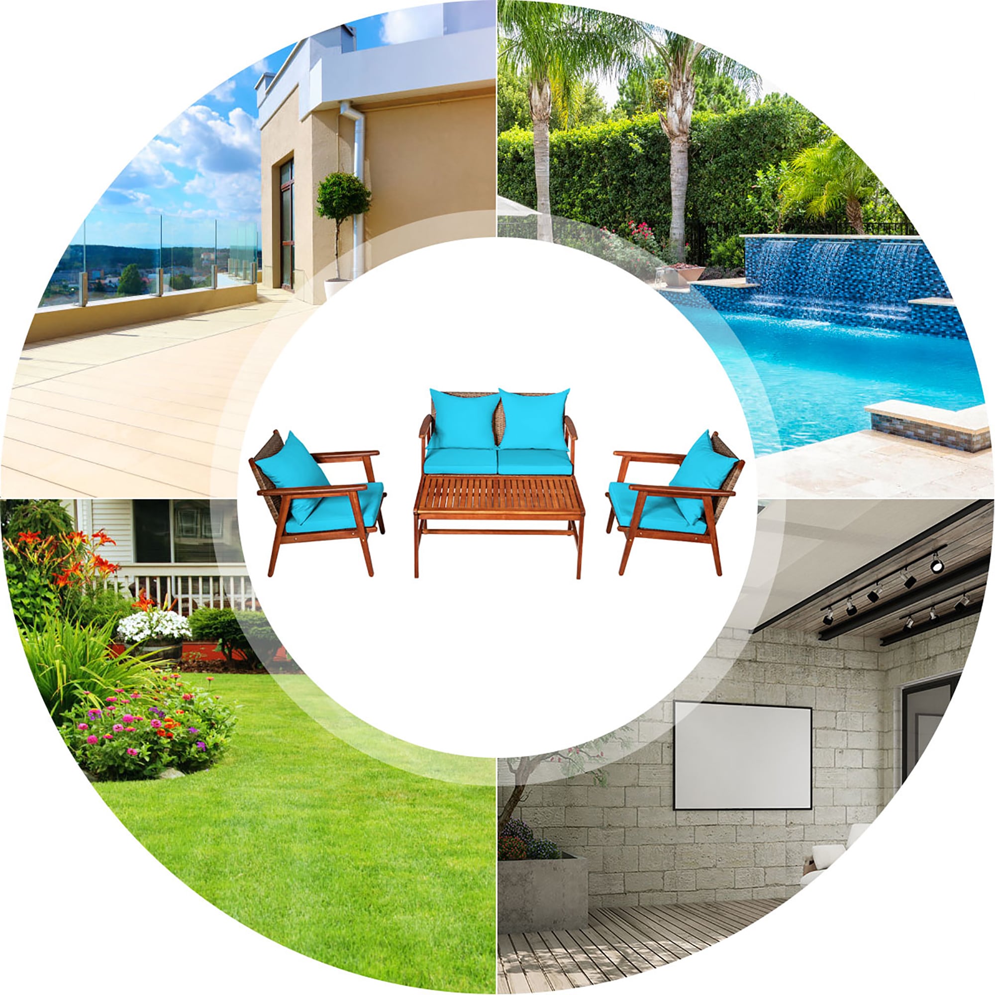 Costway HW68969TU+ Patio-Conversation-Sets - View #5