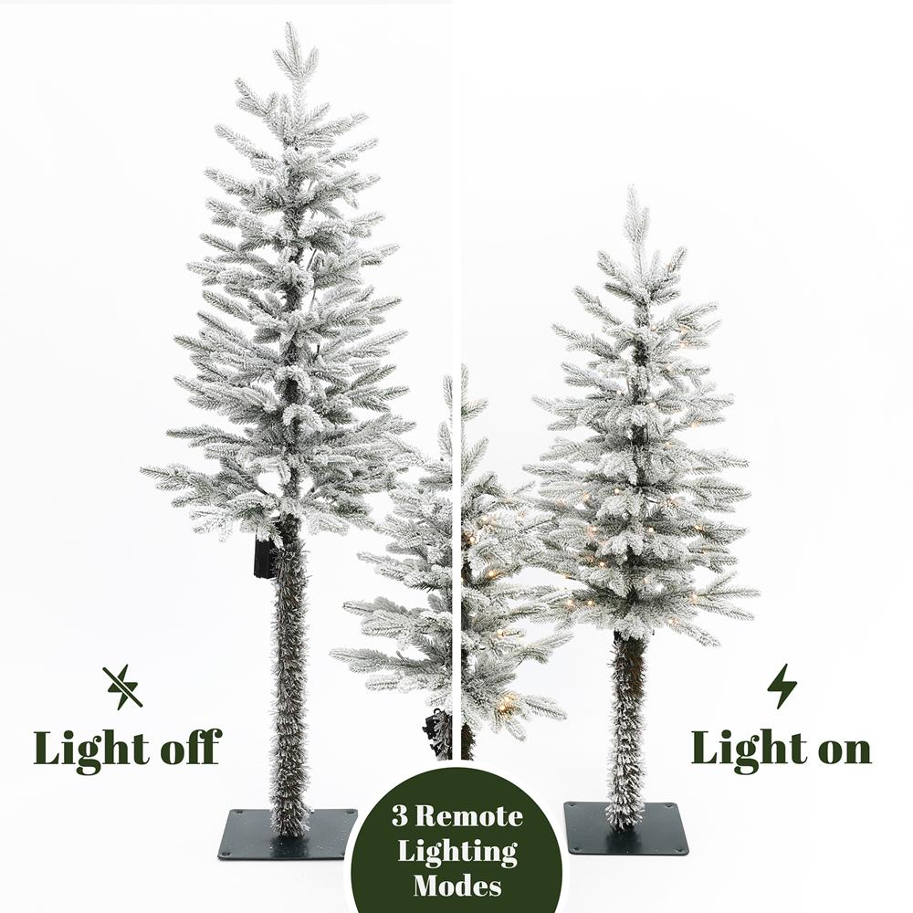 LuxenHome WHAP2458 Artificial-Christmas-Trees - View #3