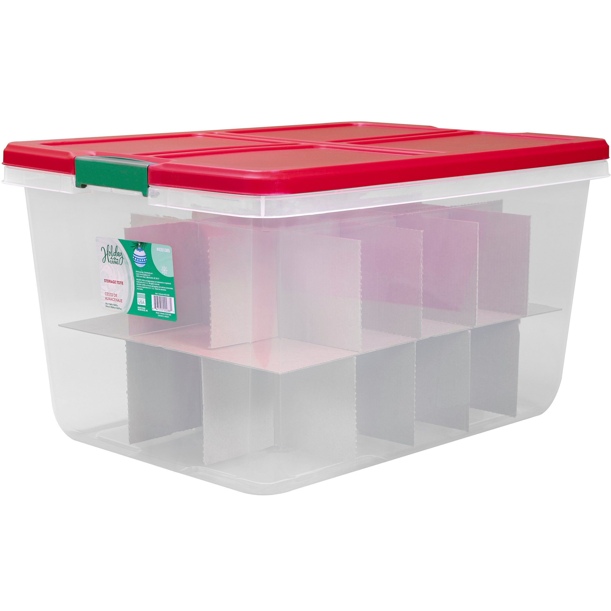Holiday Round Christmas Storage Container 6 Pc Set - Assorted by