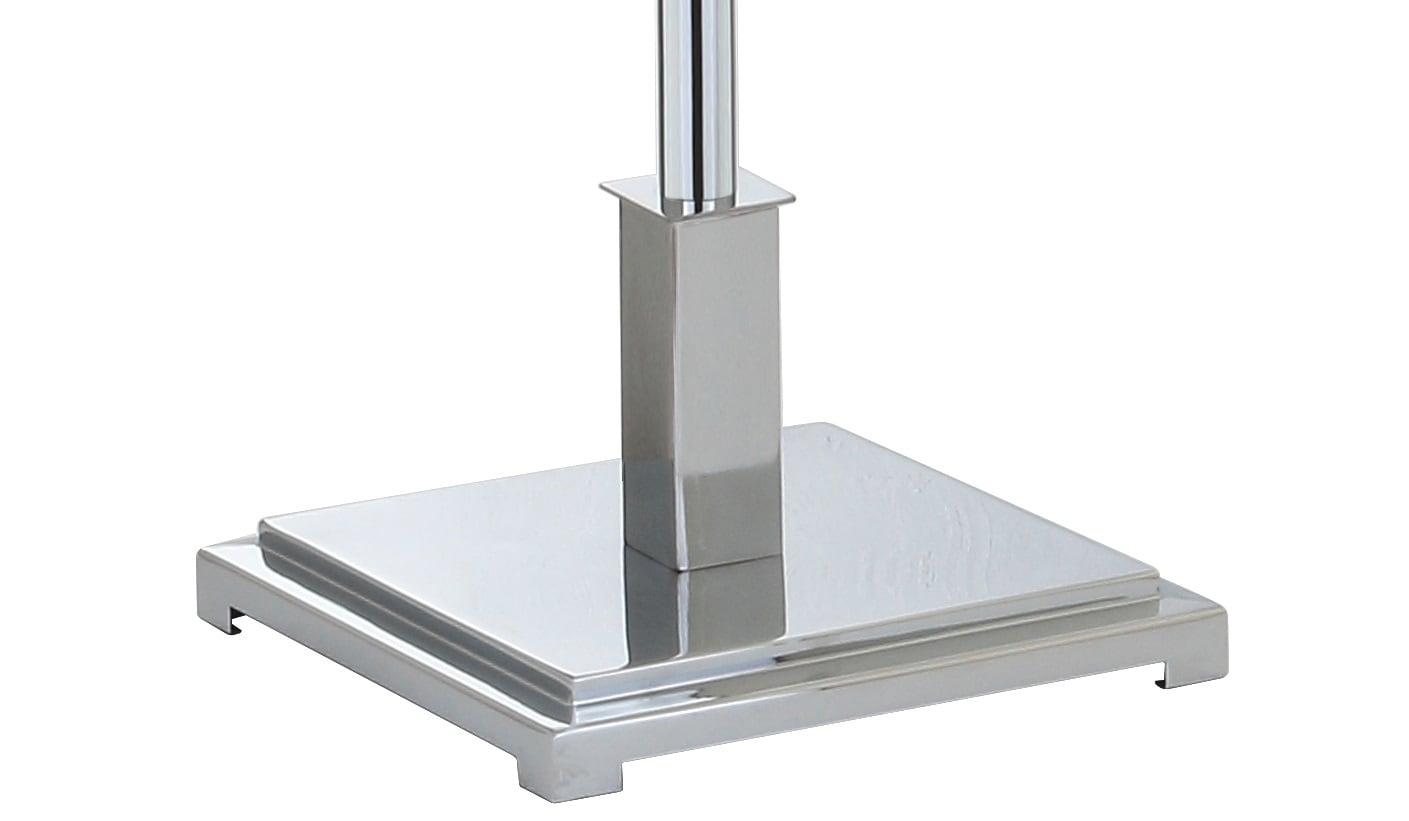 Roxy Transitional 60" Polished Chrome LED Floor Lamp