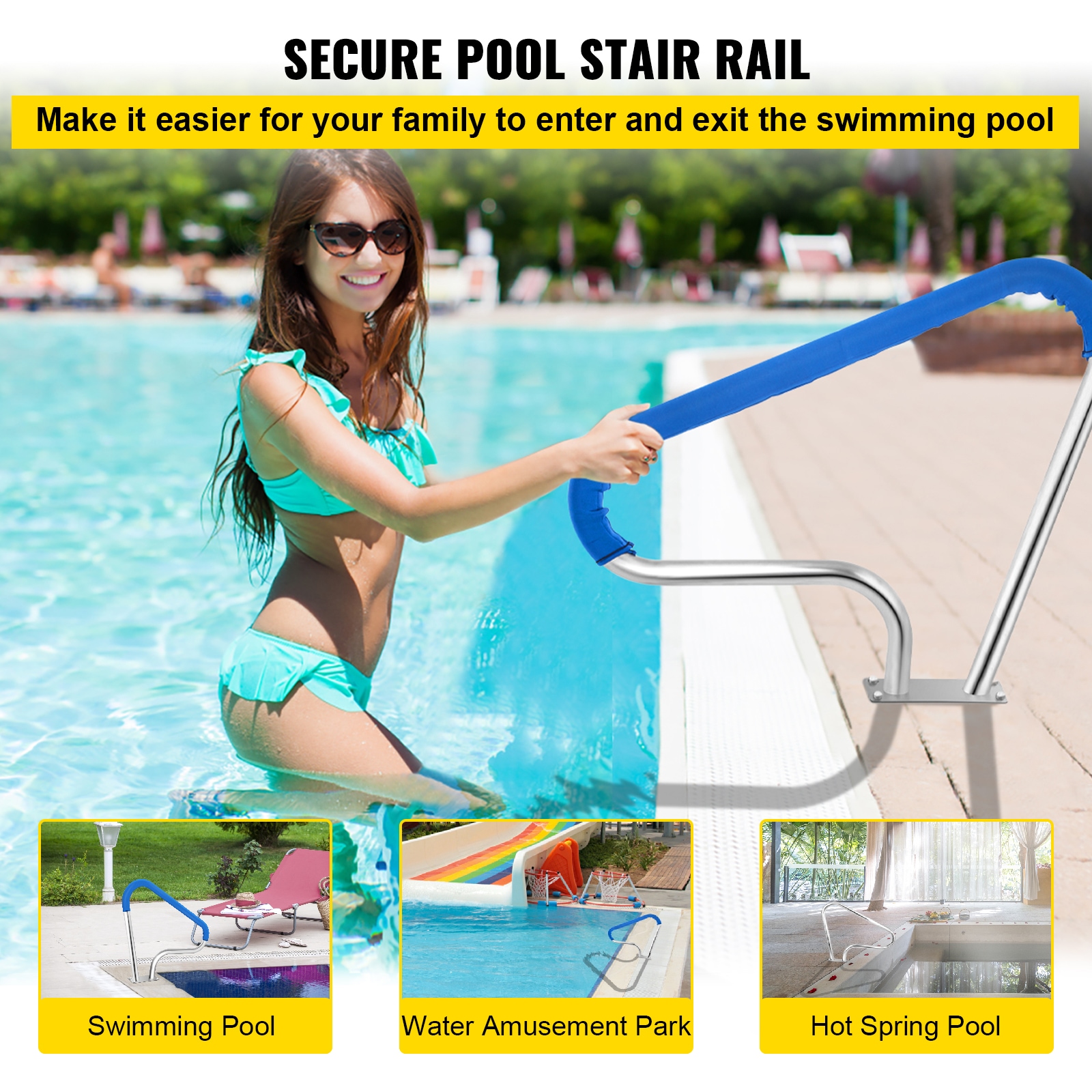 SVOPES SVOPESBXGYCFS00716V0 Above-Ground-Pool-Lad-Steps - View #3