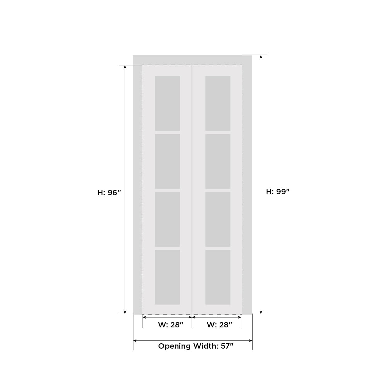 SARTODOORS FEL3599BFBEM5684 Bifold-Sliding-Closet-Doors - View #4