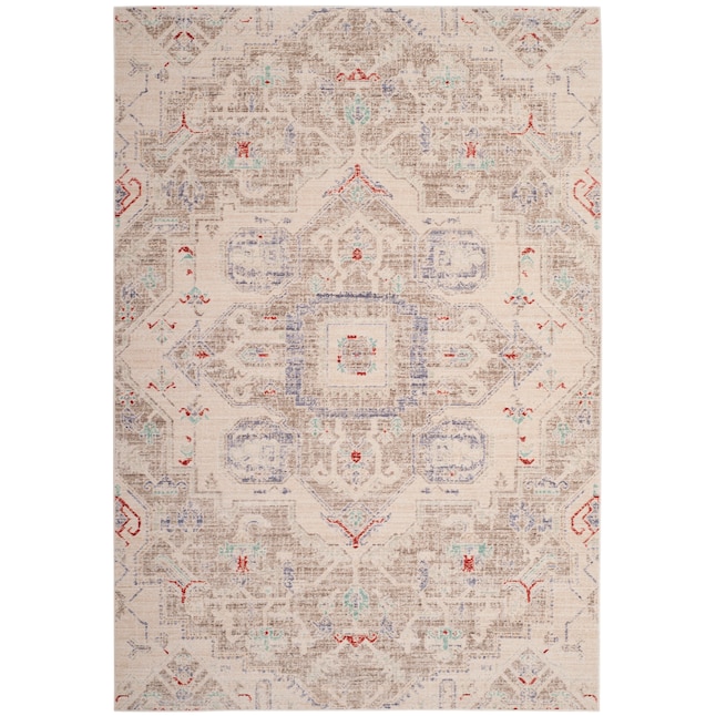 Safavieh Windsor Goli 4 x 6 Light Gray/Ivory Indoor Distressed/Overdyed Vintage Area Rug Safavieh Windsor Goli 4 x 6 Light Gray/Ivory Indoor Distressed/Overdyed Vintage Area Rug