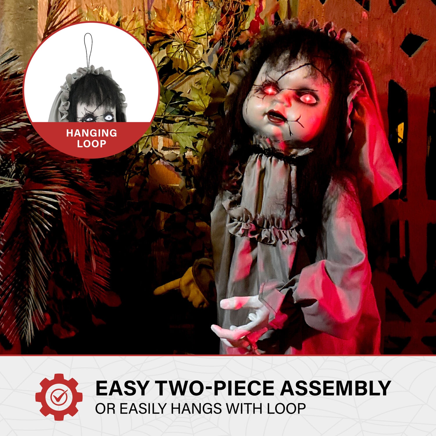 Haunted Hill Farm HHGIRL-11FLSA Halloween-Animatronics - View #7