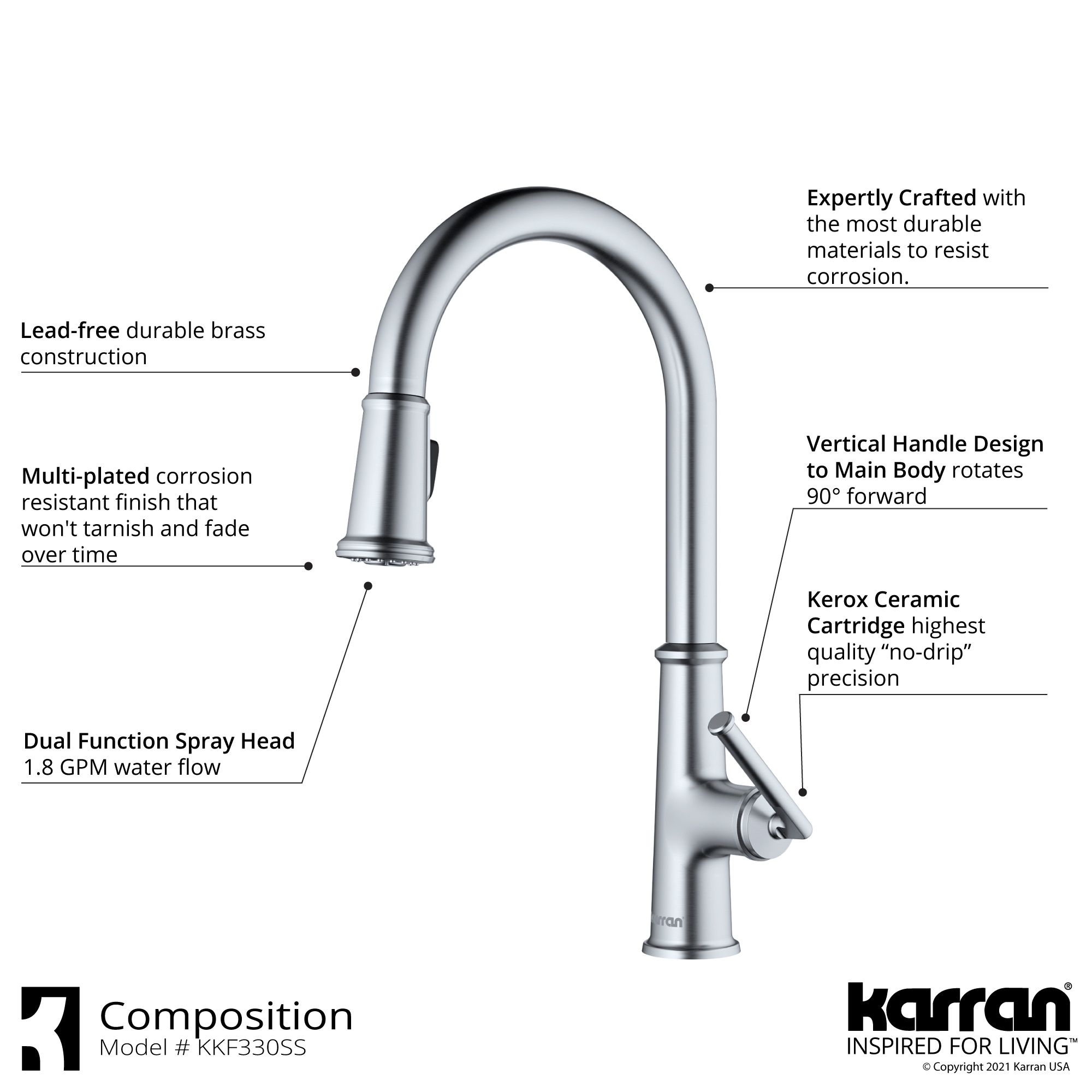 Karran KKF330SS Kitchen-Faucets - View #4