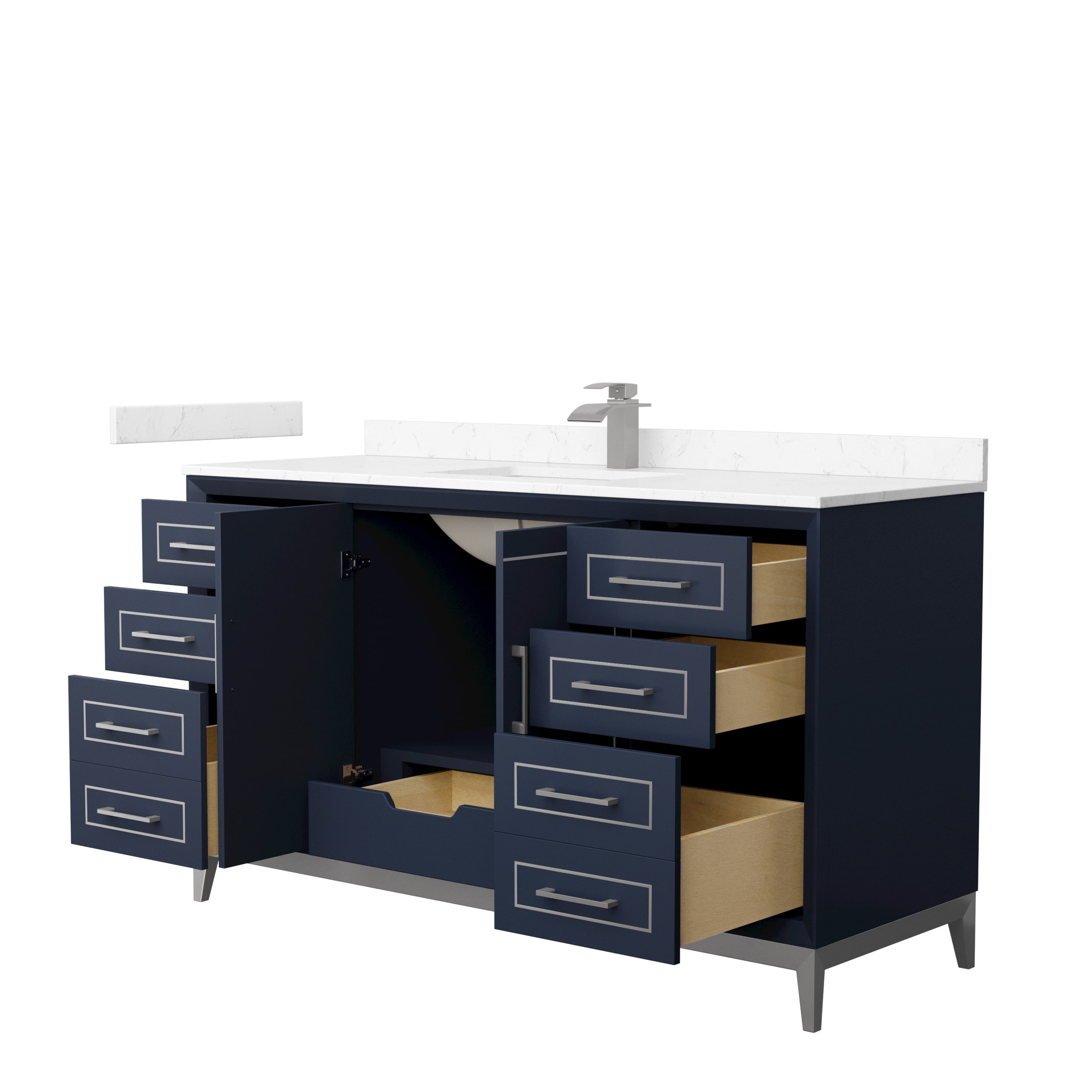 Wyndham Collection WCH515160SBNC2UNSMXX Bath-Vanity-Combo - View #2