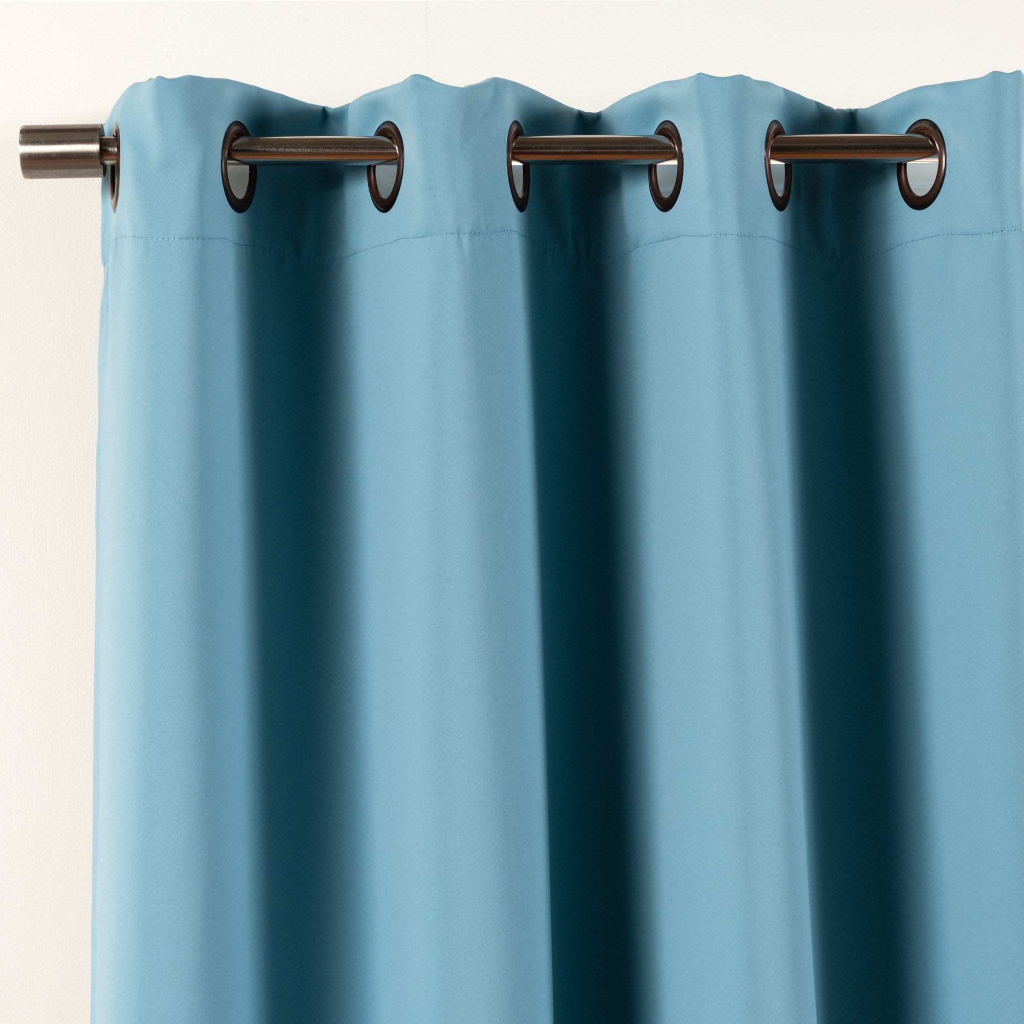 Best Home Fashion 96-in Ocean Blackout Grommet Single Curtain Panel In 