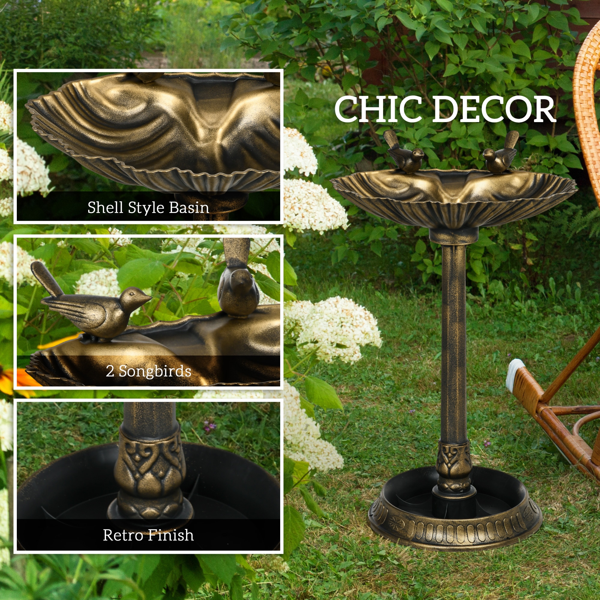 Outsunny 844-757V00LR birdbaths - View #5