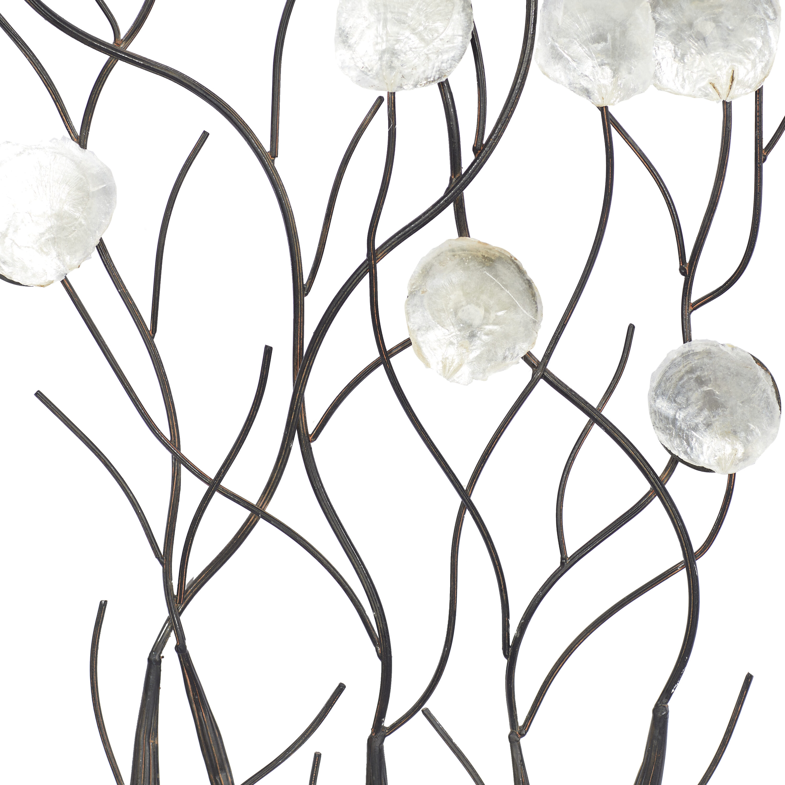 White Capiz Shells Flower Wall Hanging