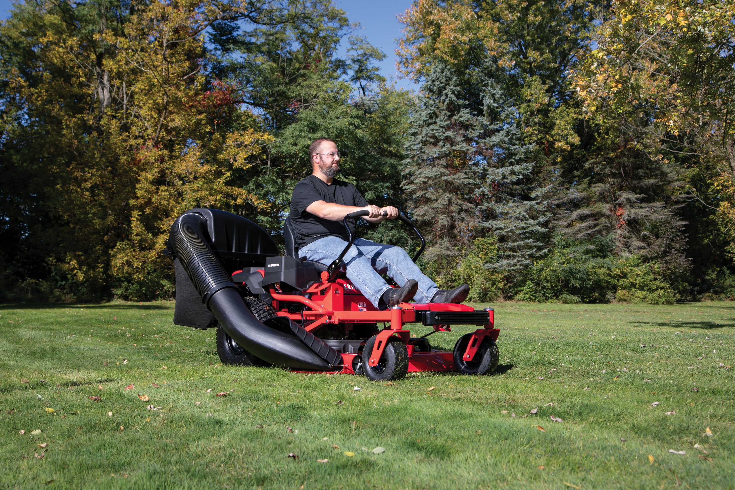 Bagger for a discount craftsman riding lawn mower