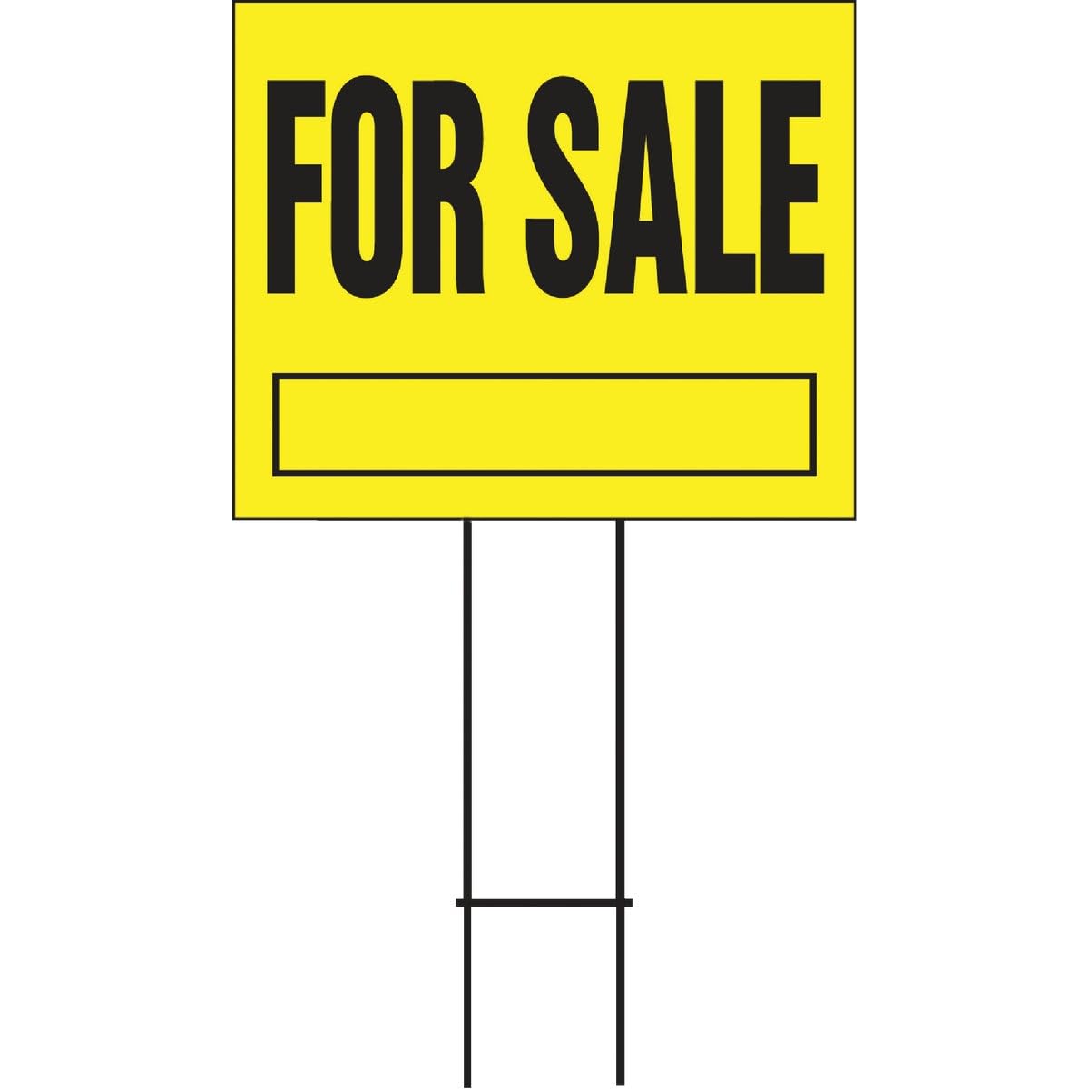 Hy-Ko Products Hy-Ko YFS-10 20 x 24 in. For Sale Sign with H-Bracket Double-Sided