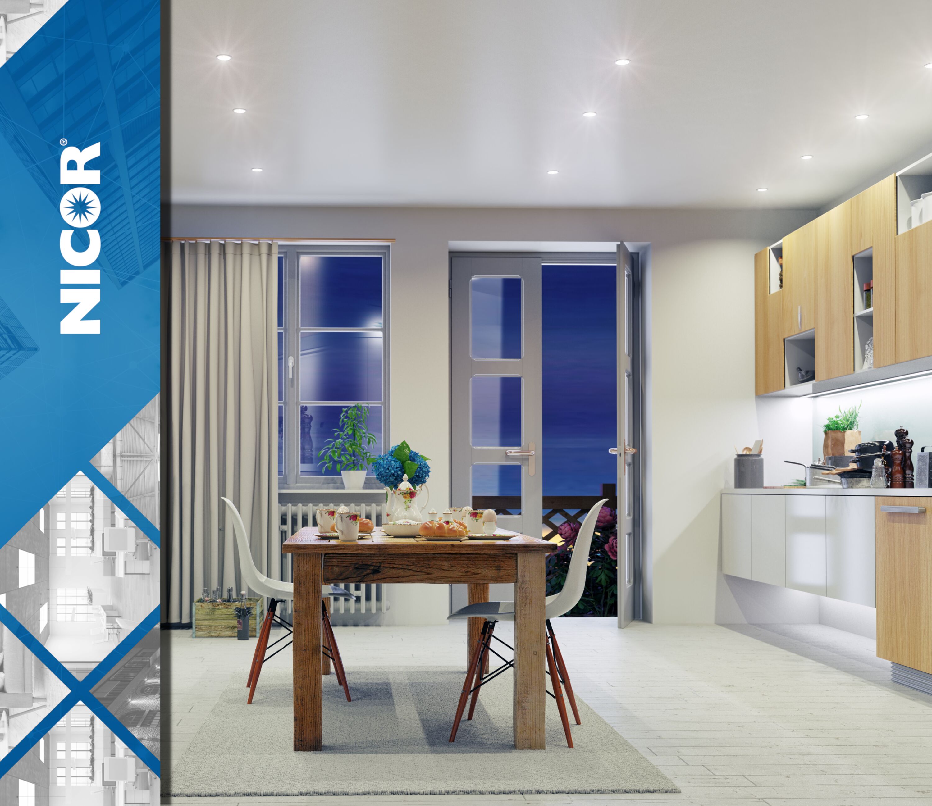 Nicor Lighting DSE53120SRDWH flushmounts - View #9