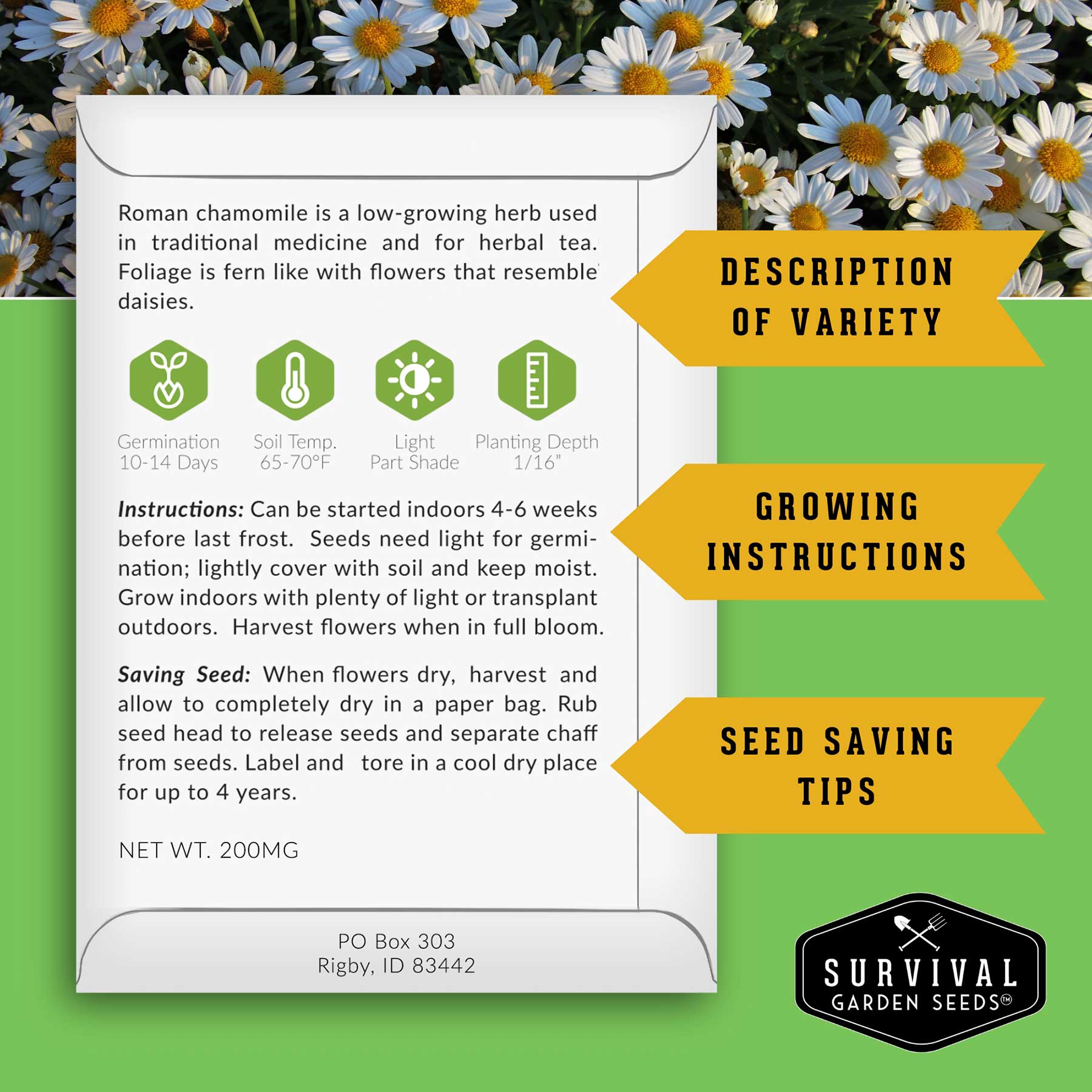 Survival Garden Seeds Medicinal Herb 18 Packet Seed Collection for Tea and  Apothecary Gardens in the Vegetable & Herb Seeds department at Lowes.com