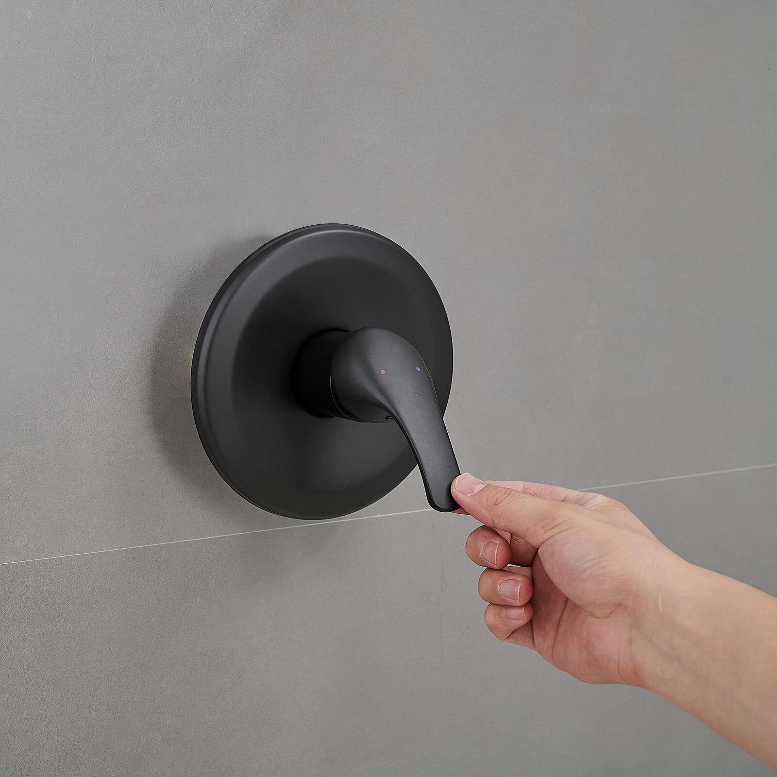 Matte Black Dual Function Rain Shower Faucet Combo Set