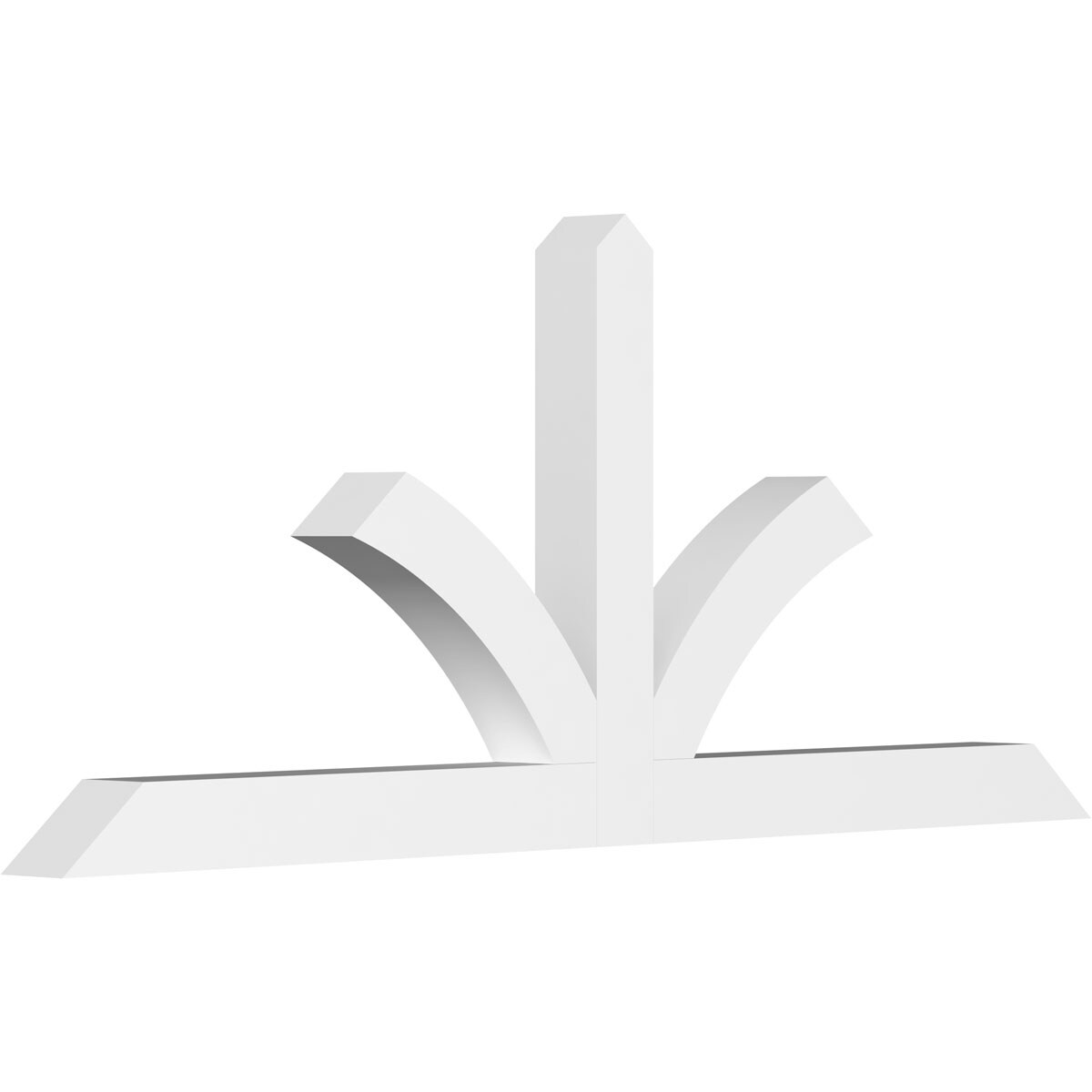 Ekena Millwork GBP072X30X0404RIC00 Richland White PVC Gable bracket