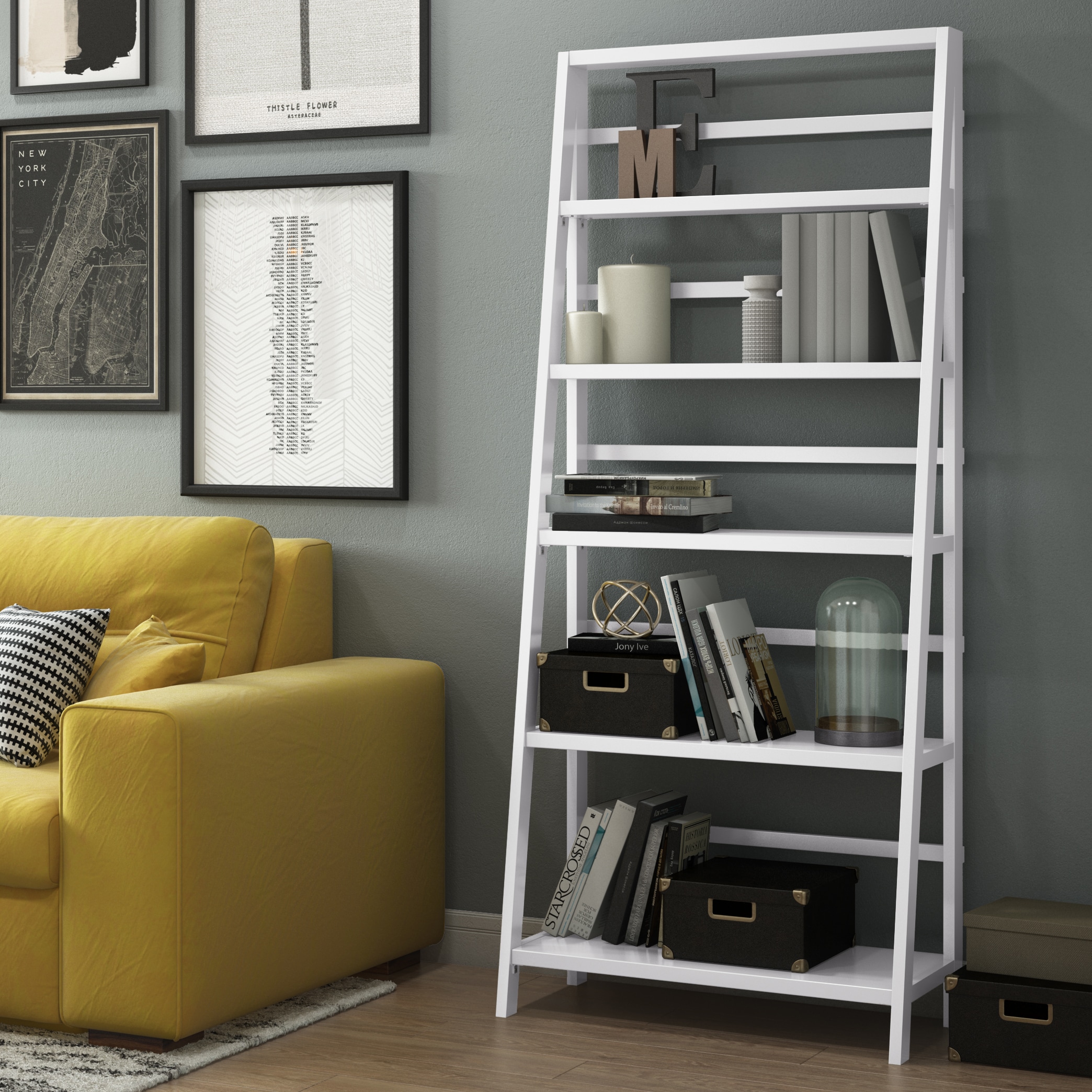 Simpli Home AXCACA09-WH bookcases - View #5