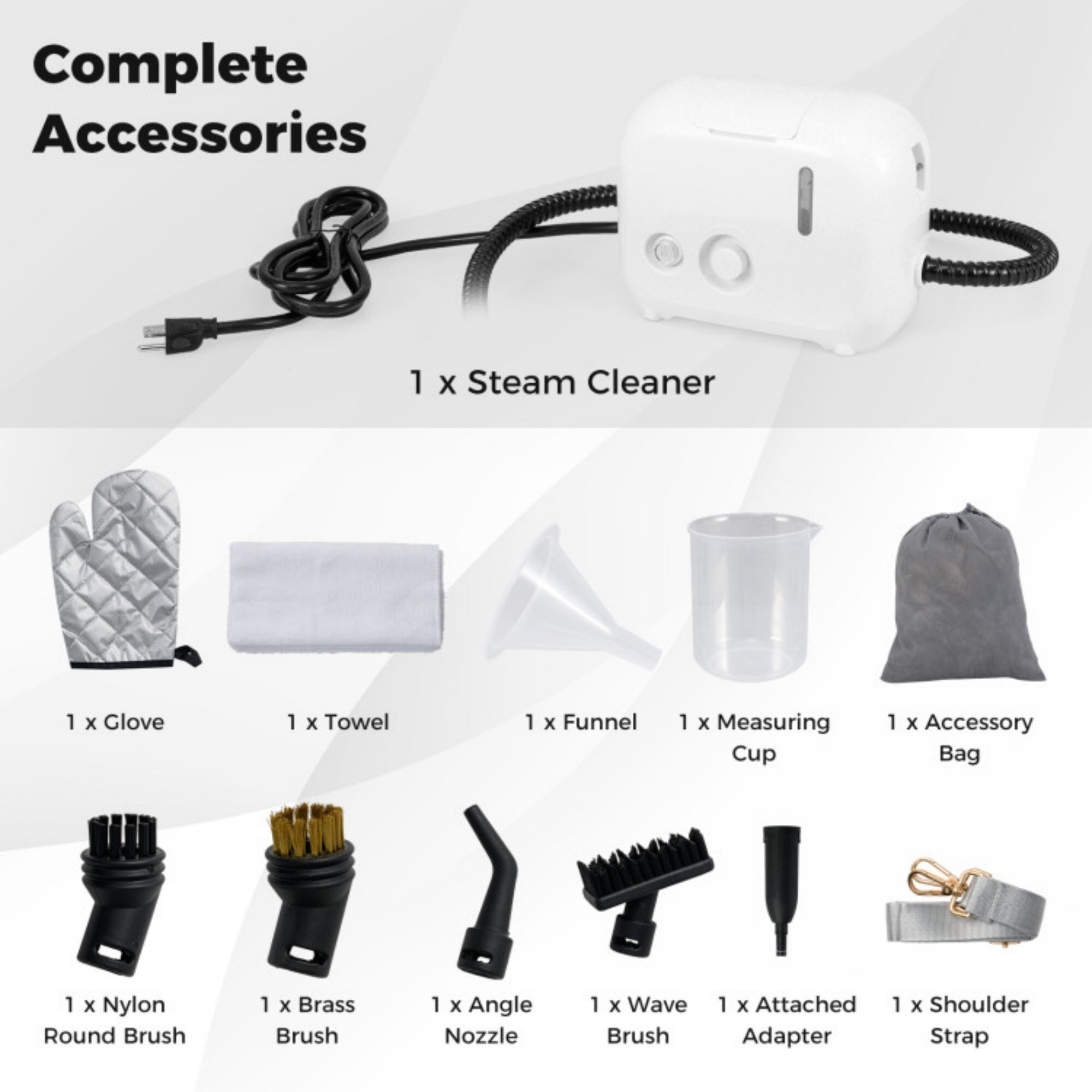 LUCKY ONE LO-ES10395USWH Steam-Cleaners - View #7