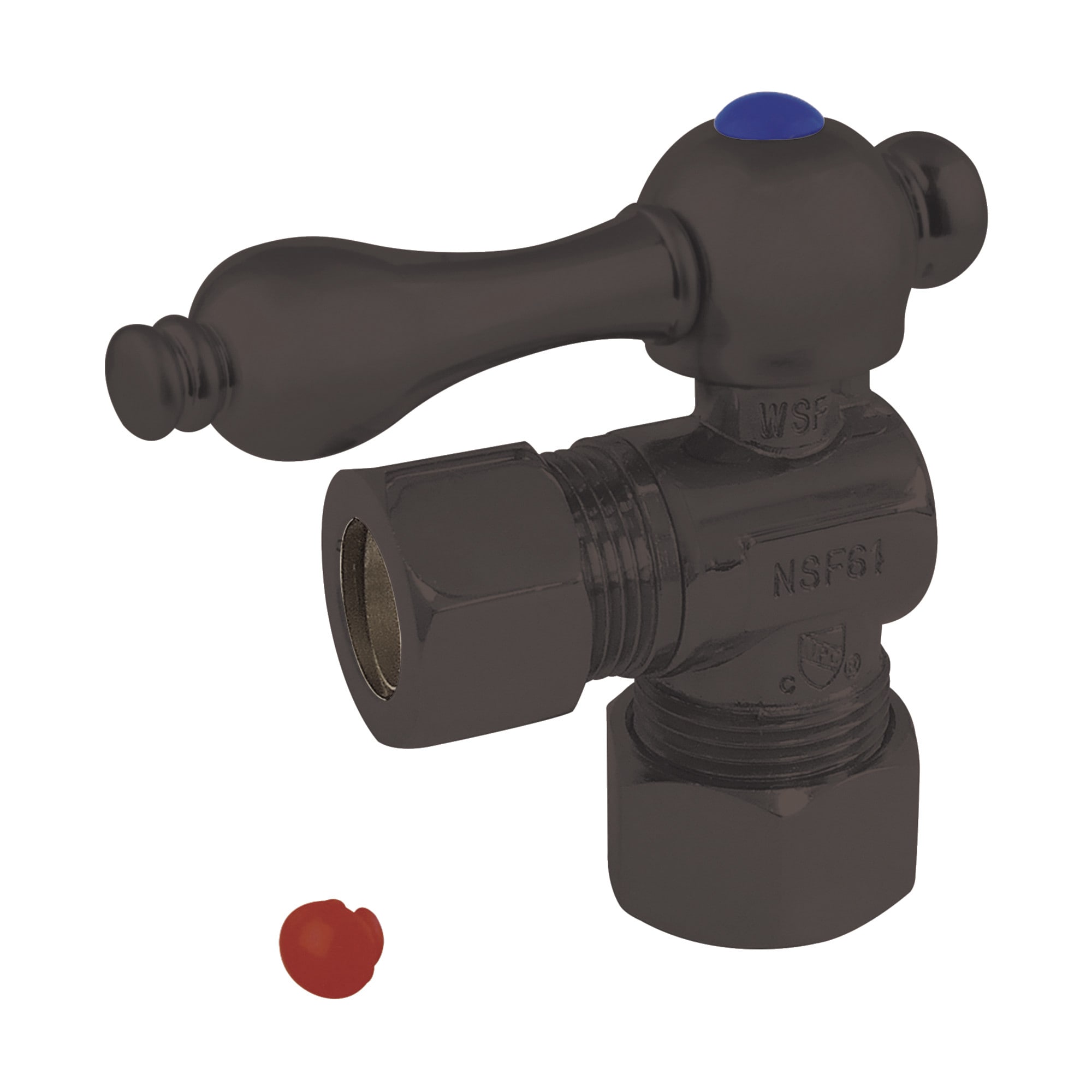 Elements of Design ECC54405 1/2-in OD compression x 5/8-in OD Compression Brass Quarter turn Stop Angle valve