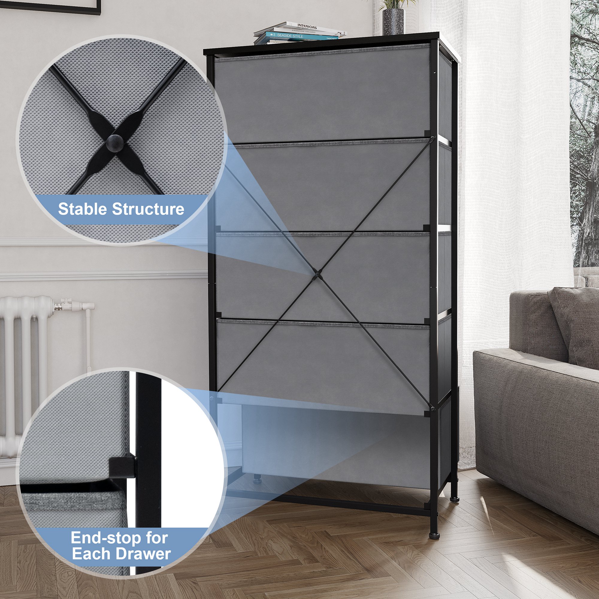 CloudFly CL-HD017GRY dressers - View #3