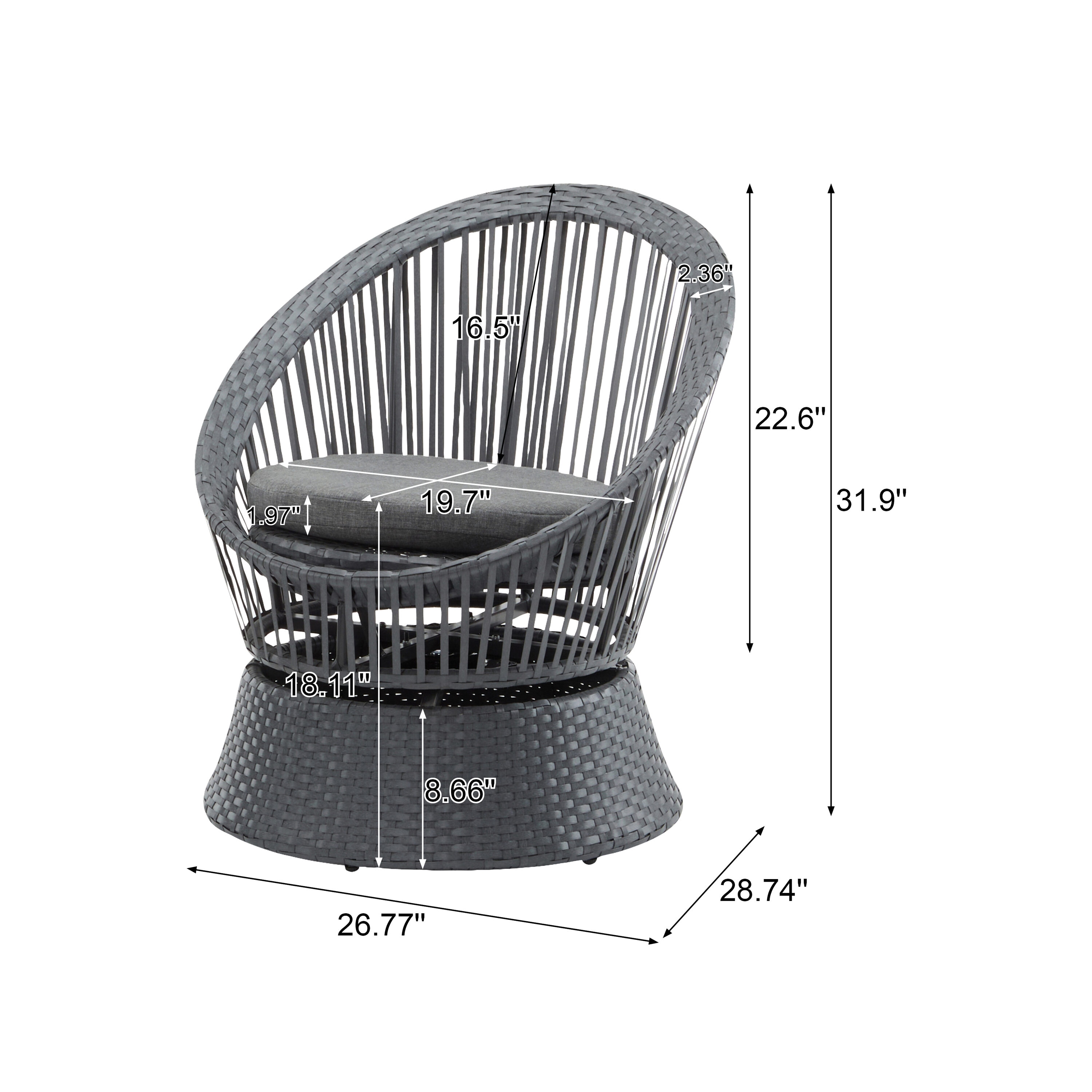 Christopher Knight Home 324003 Patio-Chairs - View #7