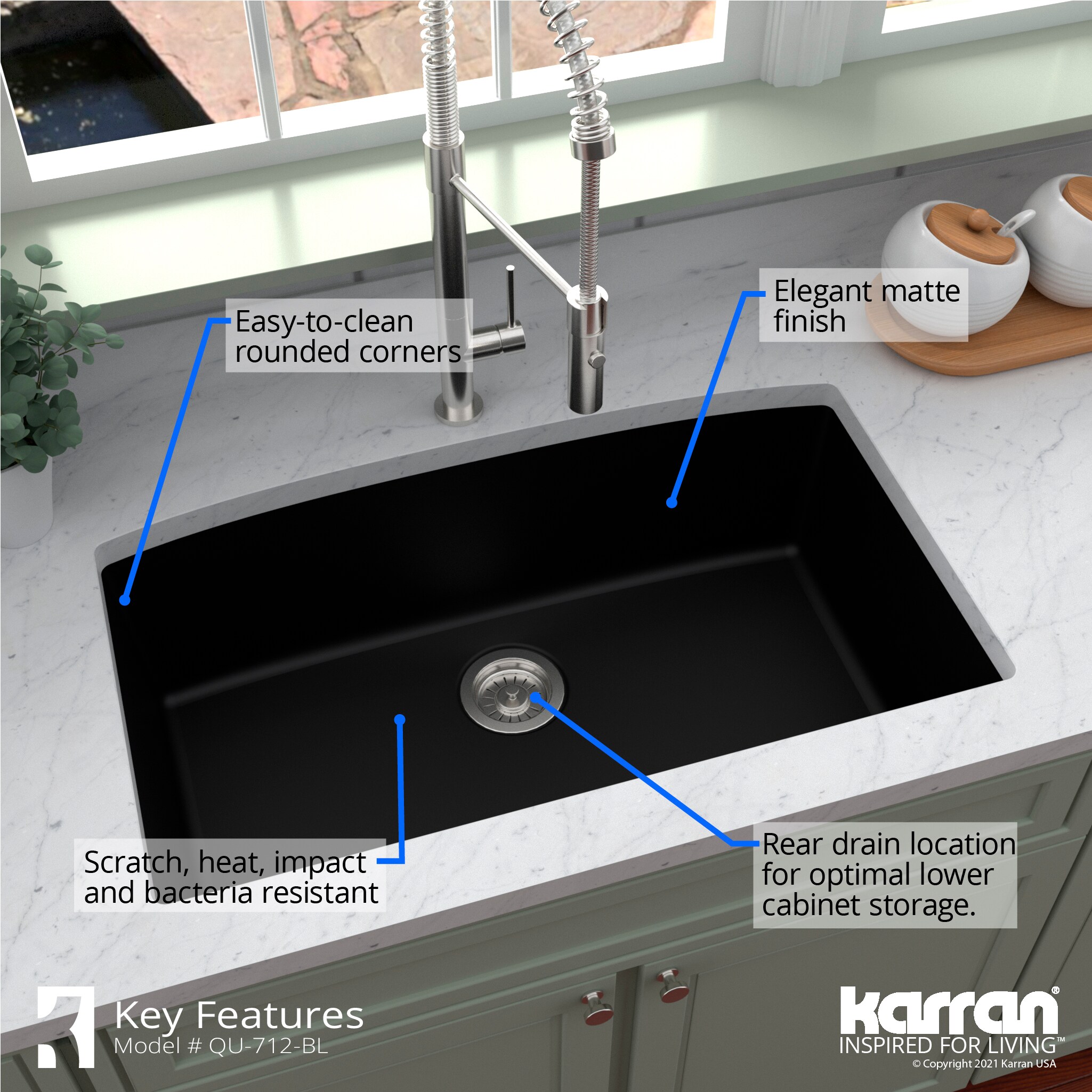 Karran QU-712-BL-PK1 Kitchen-Sinks - View #8
